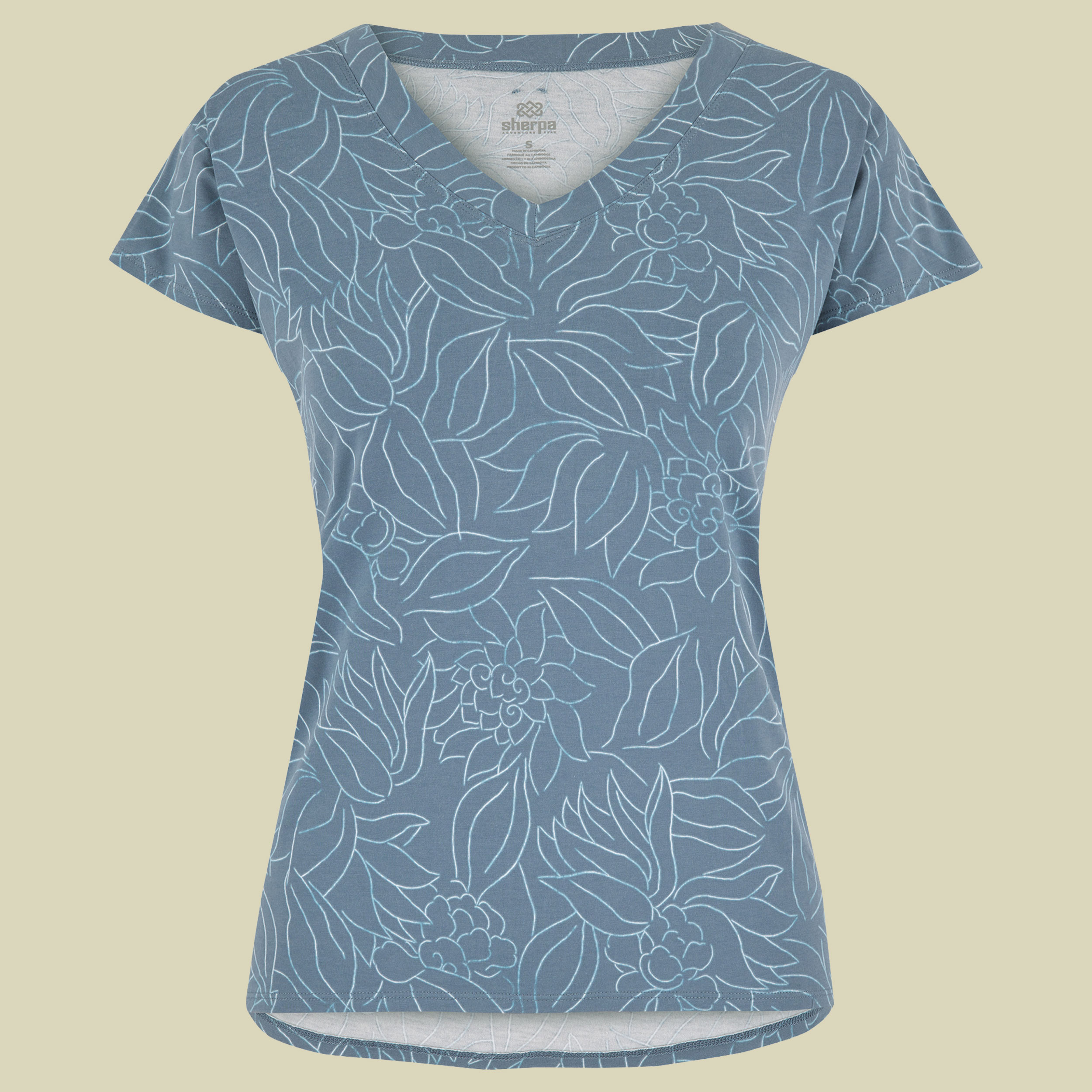 Neha V-Neck Tee Women Größe XL Farbe haze leaf