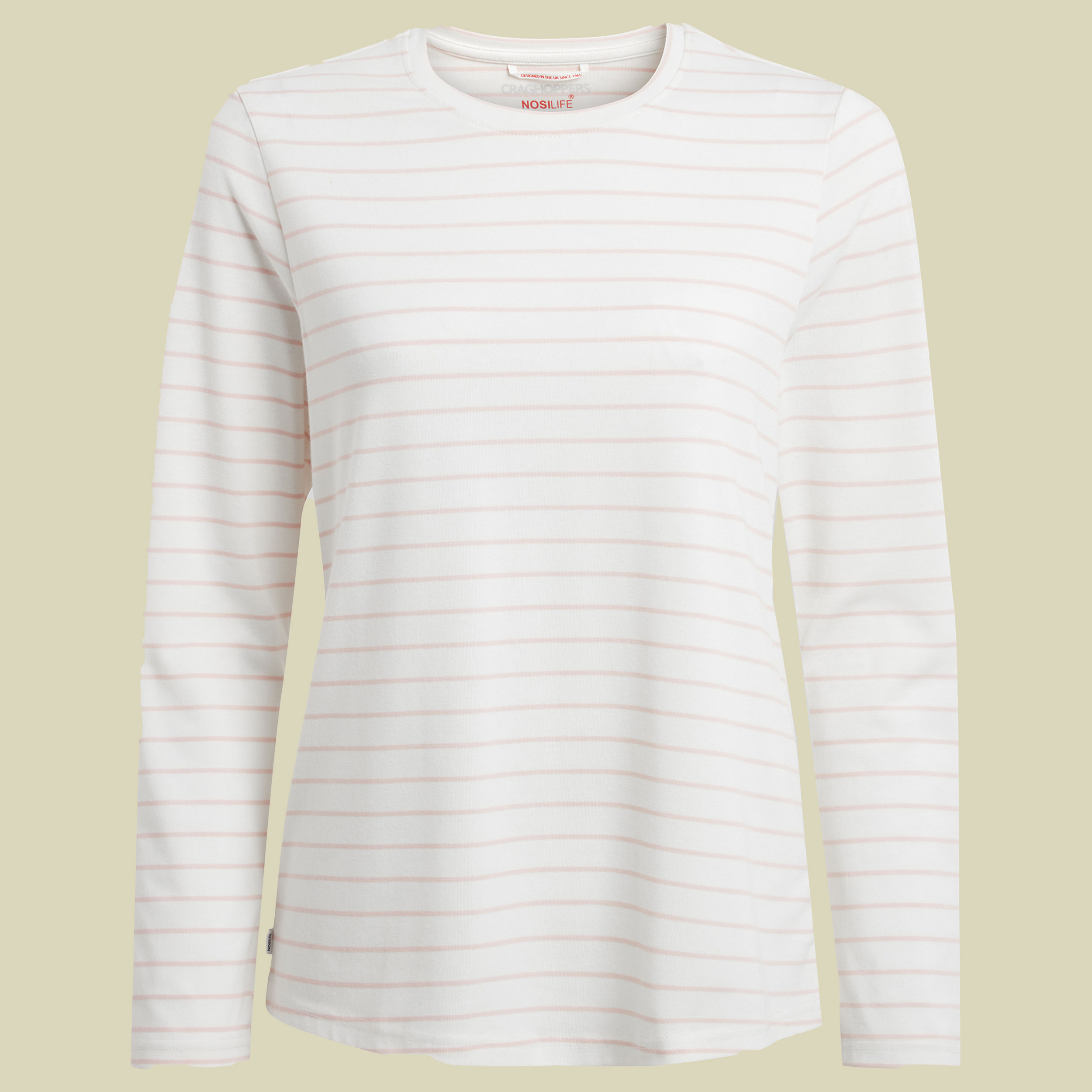 Nosilife Akona Long Sleeved Top Women 38 mehrfarbig - dusky carnation stripe (UK 12)