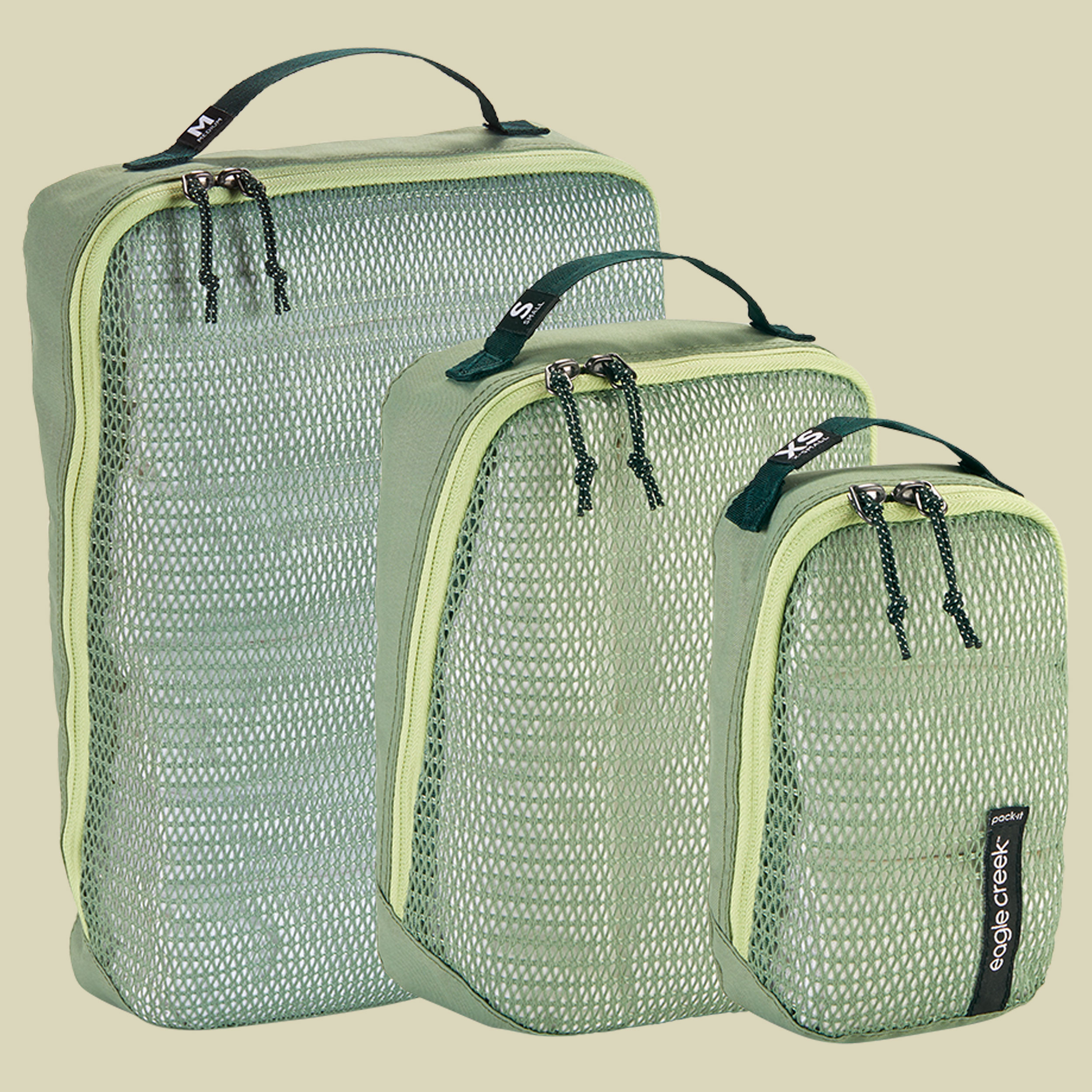 Pack-It Reveal Cube Set 3-er Set Farbe mossy green