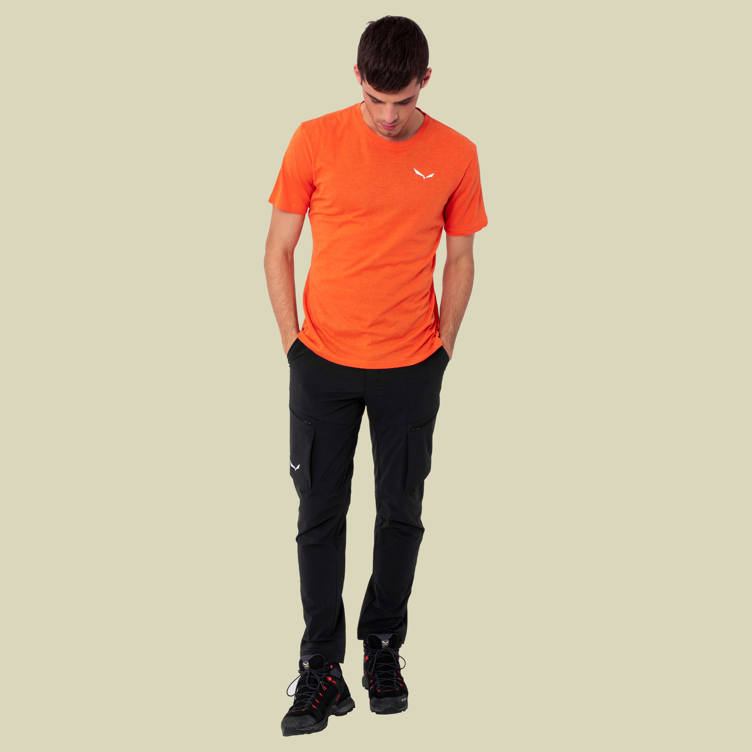 Alpine Hemp Logo M S/S Tee Men Größe XL Farbe red orange