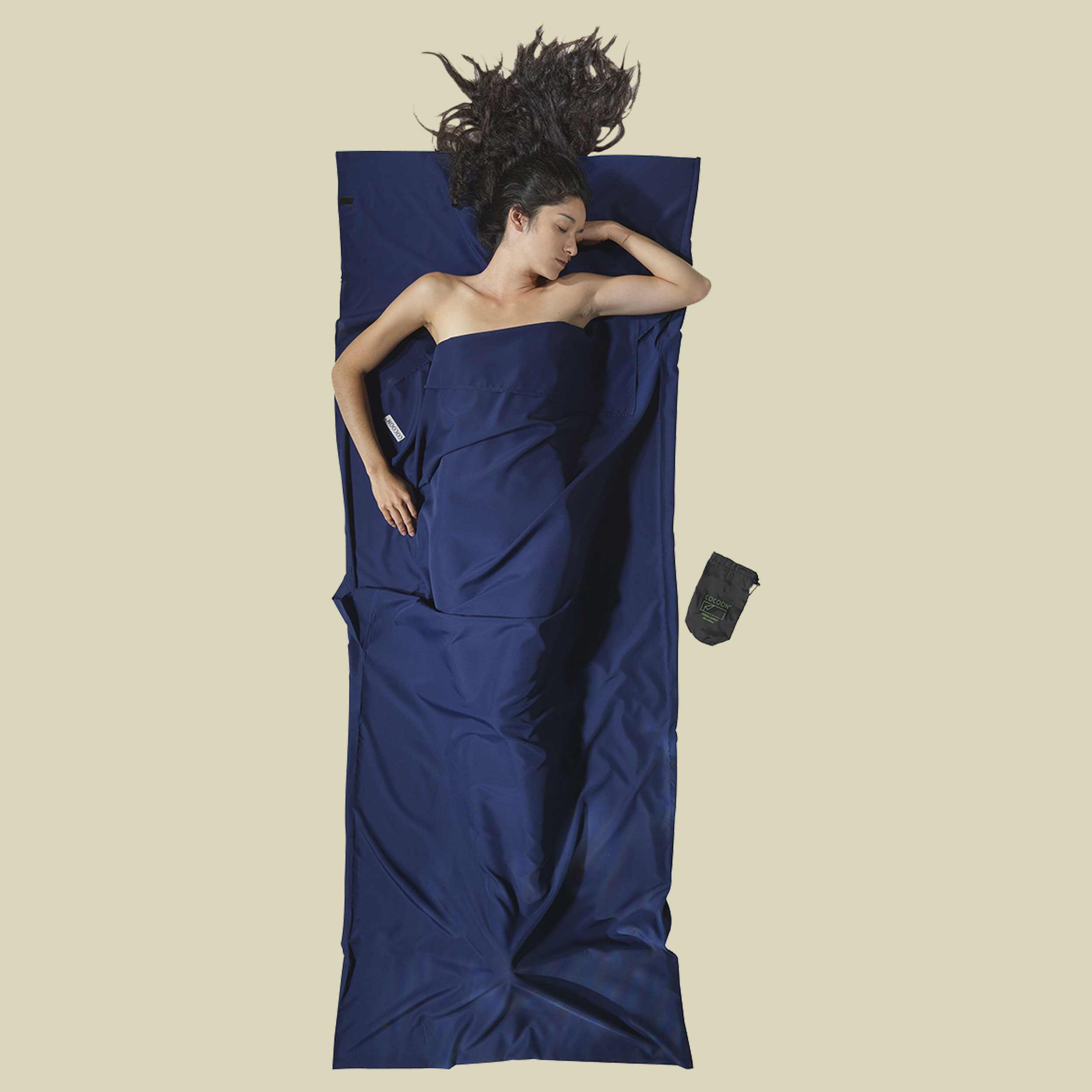 Cocoon Silk Travel Sheet - African Night Pattern (Regular Size)