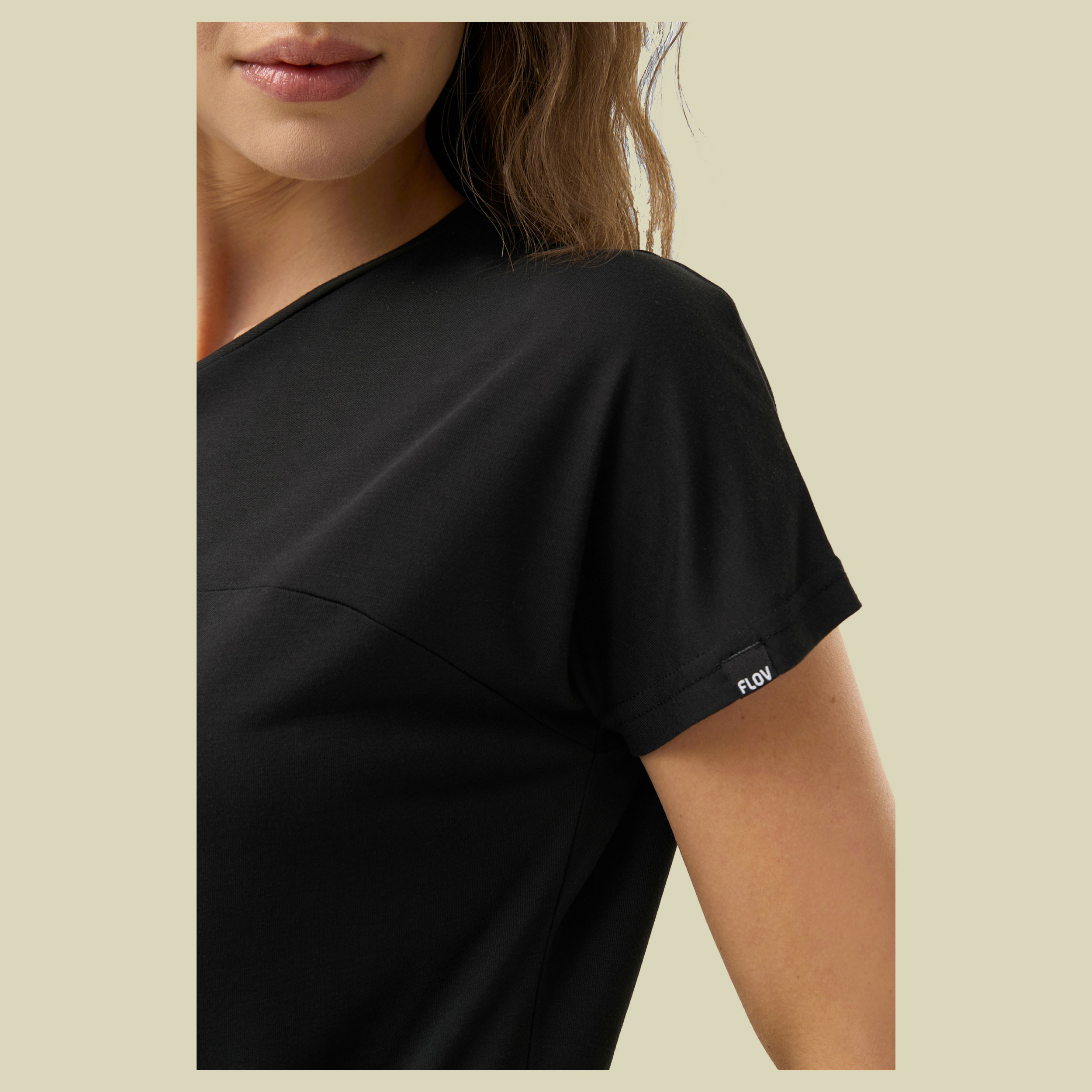 Pagosa Bamboo Lady T-Shirt L schwarz - black/dark grey