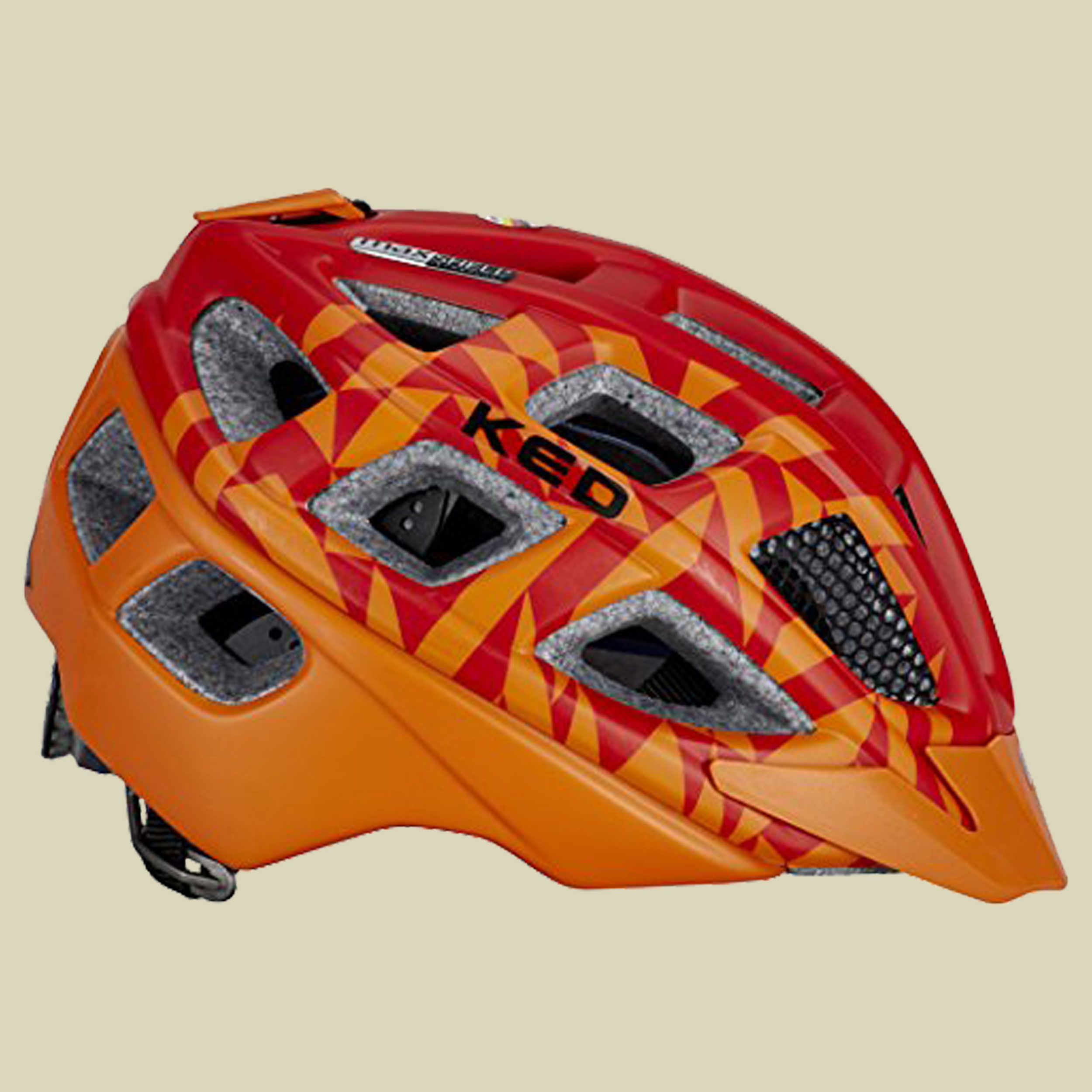 Kailu Kopfumfang M 53-59 cm Farbe red orange matt
