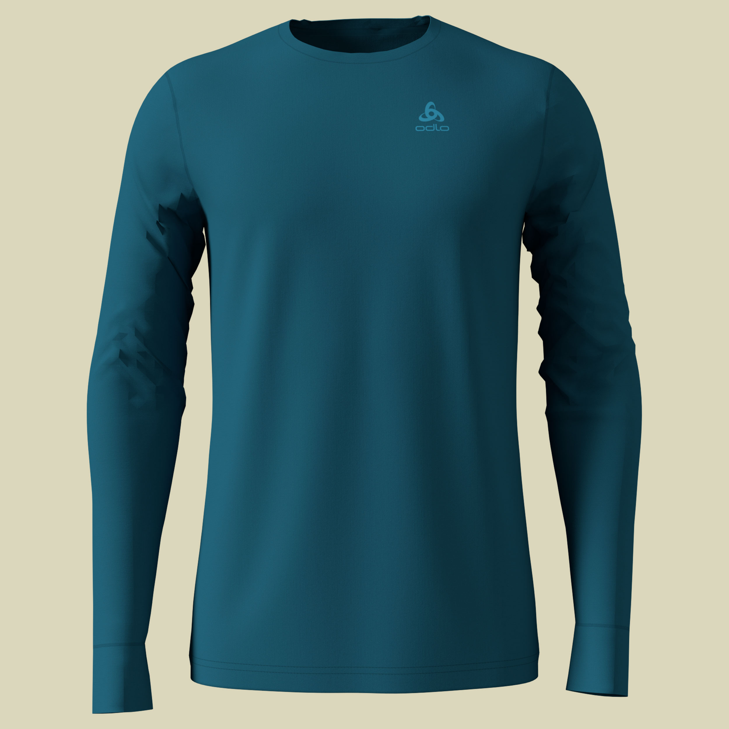 SUW Top Crew neck l/s Natural Warm Men  Größe S Farbe blue coral-grey melange