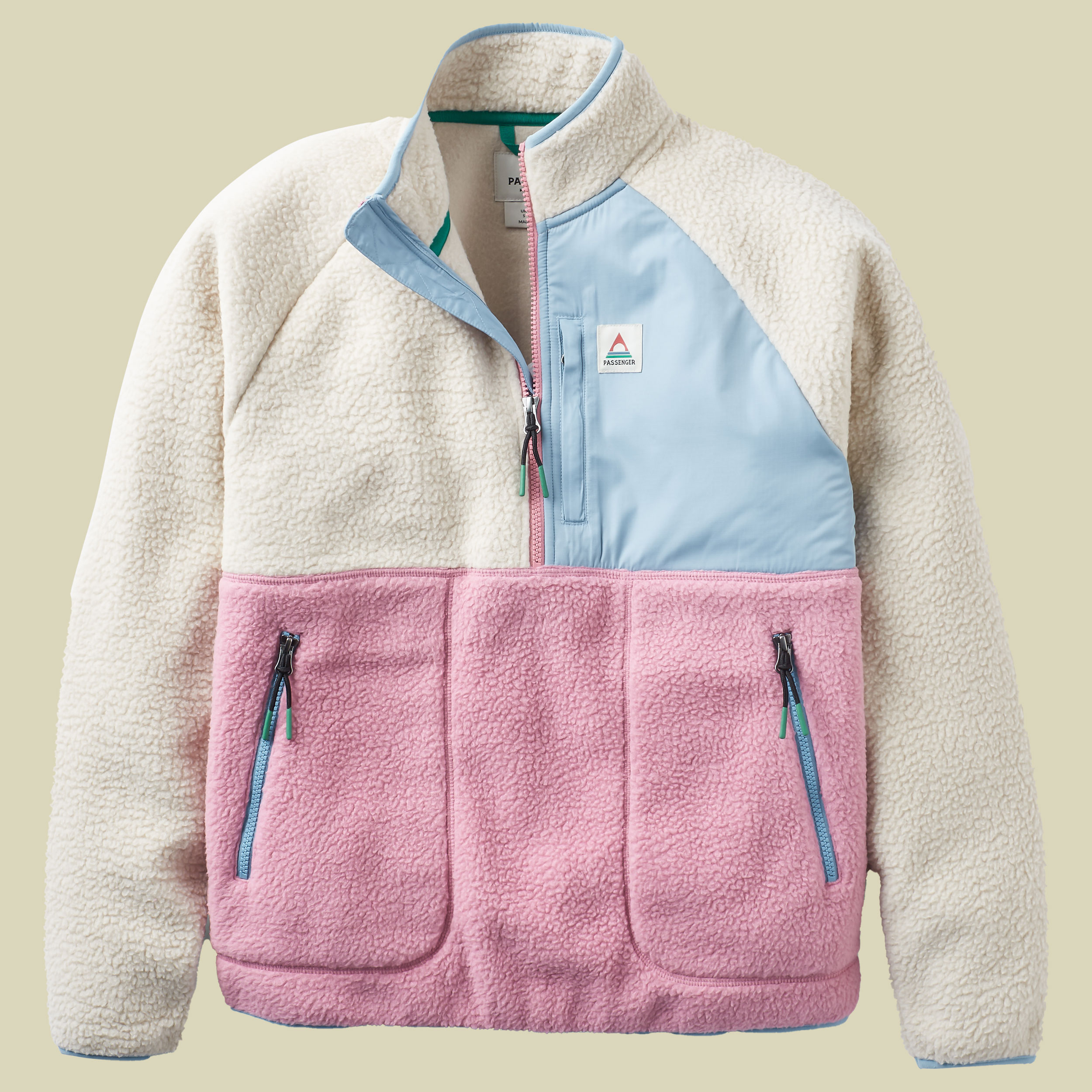 Home Recycled Sherpa Fleece Women L mehrfarbig - oatmeal/pink haze