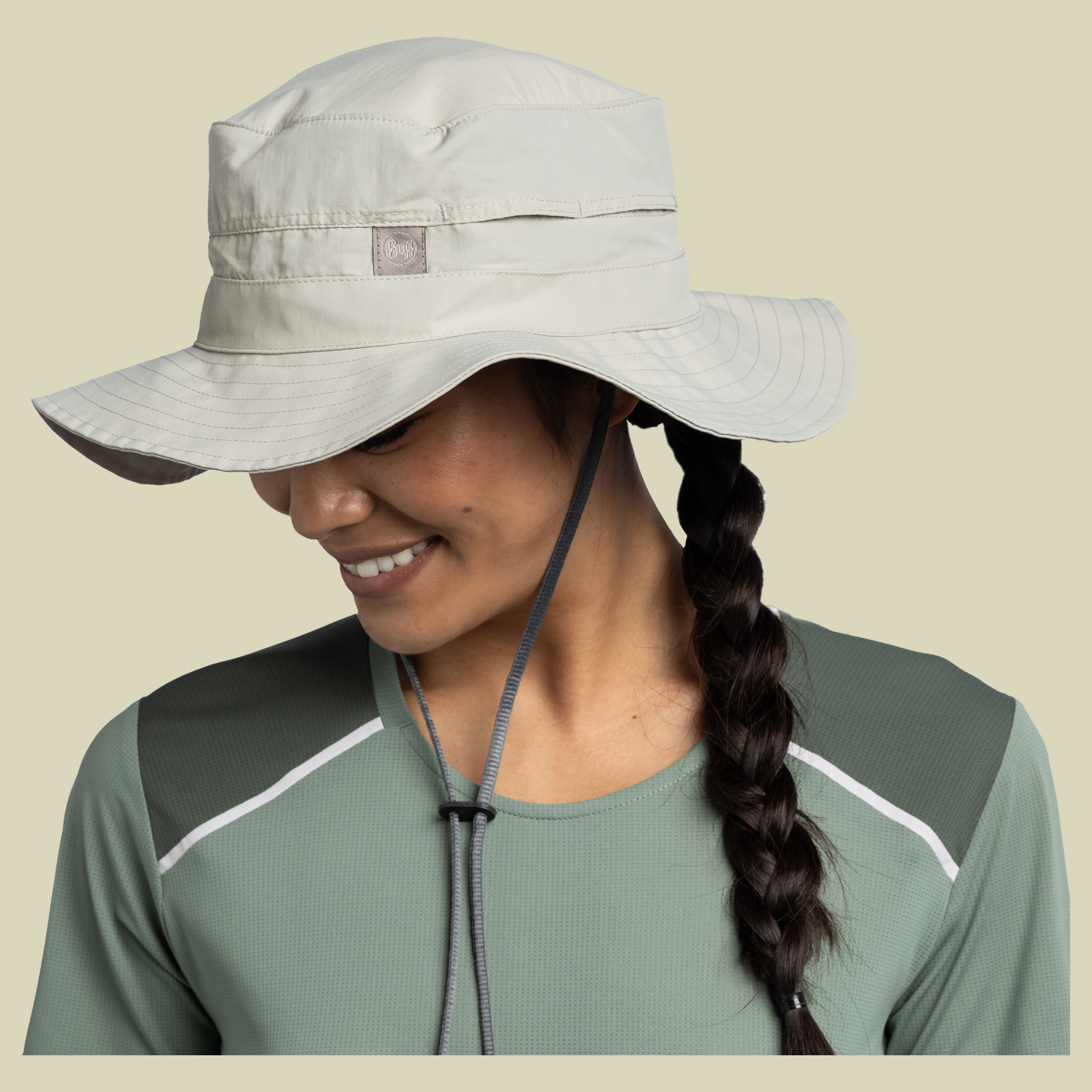 Explore Booney Hat grau S-M - solid light grey