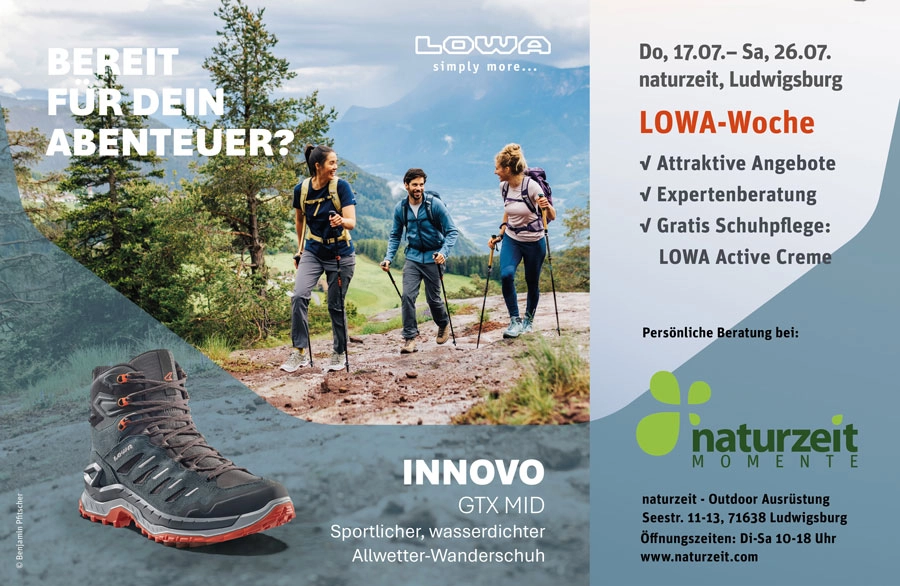 LOWA-Woche bei naturzeit - Innovo GTX Mid Teaser