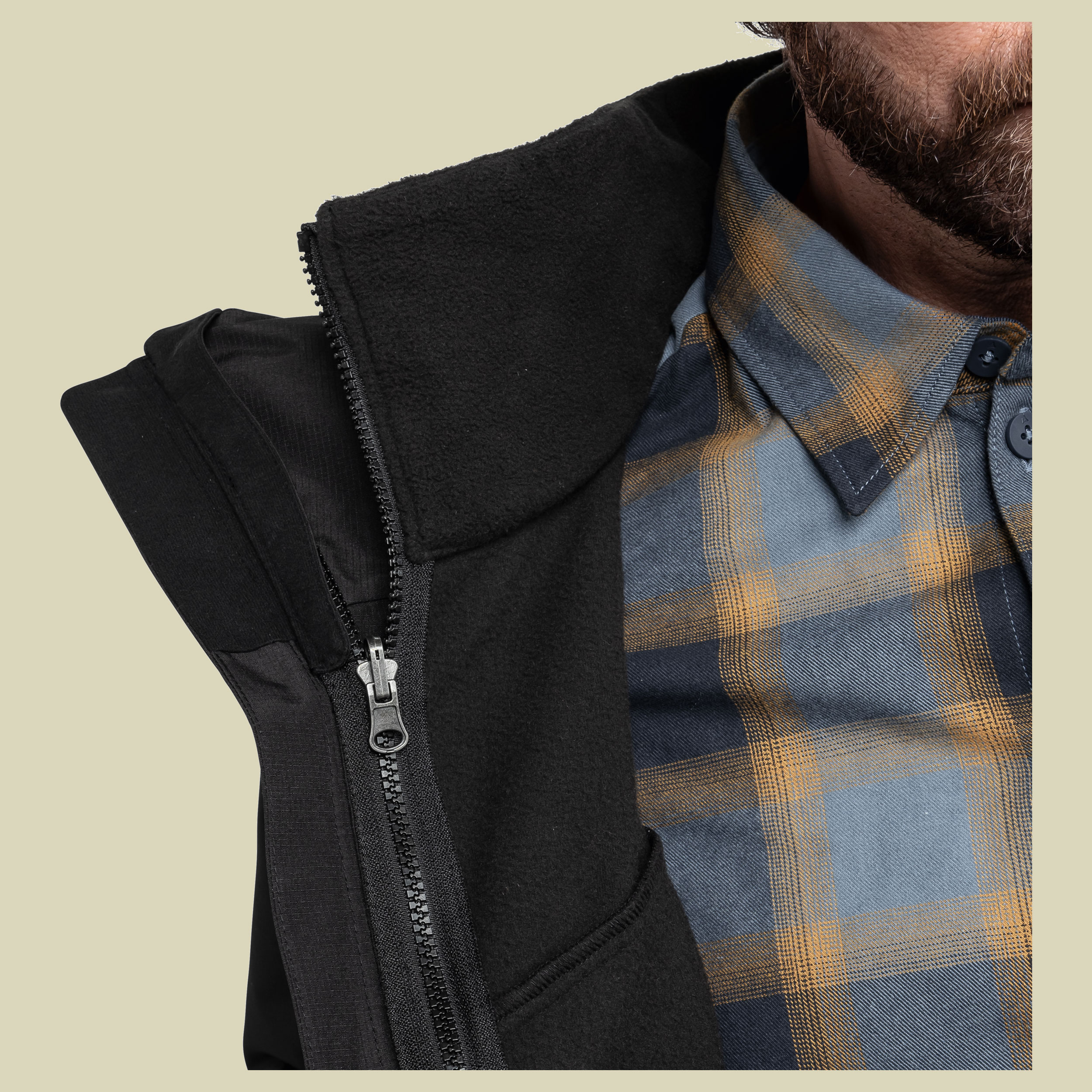 3in1 Jacket Style Okere Men 58 schwarz - black