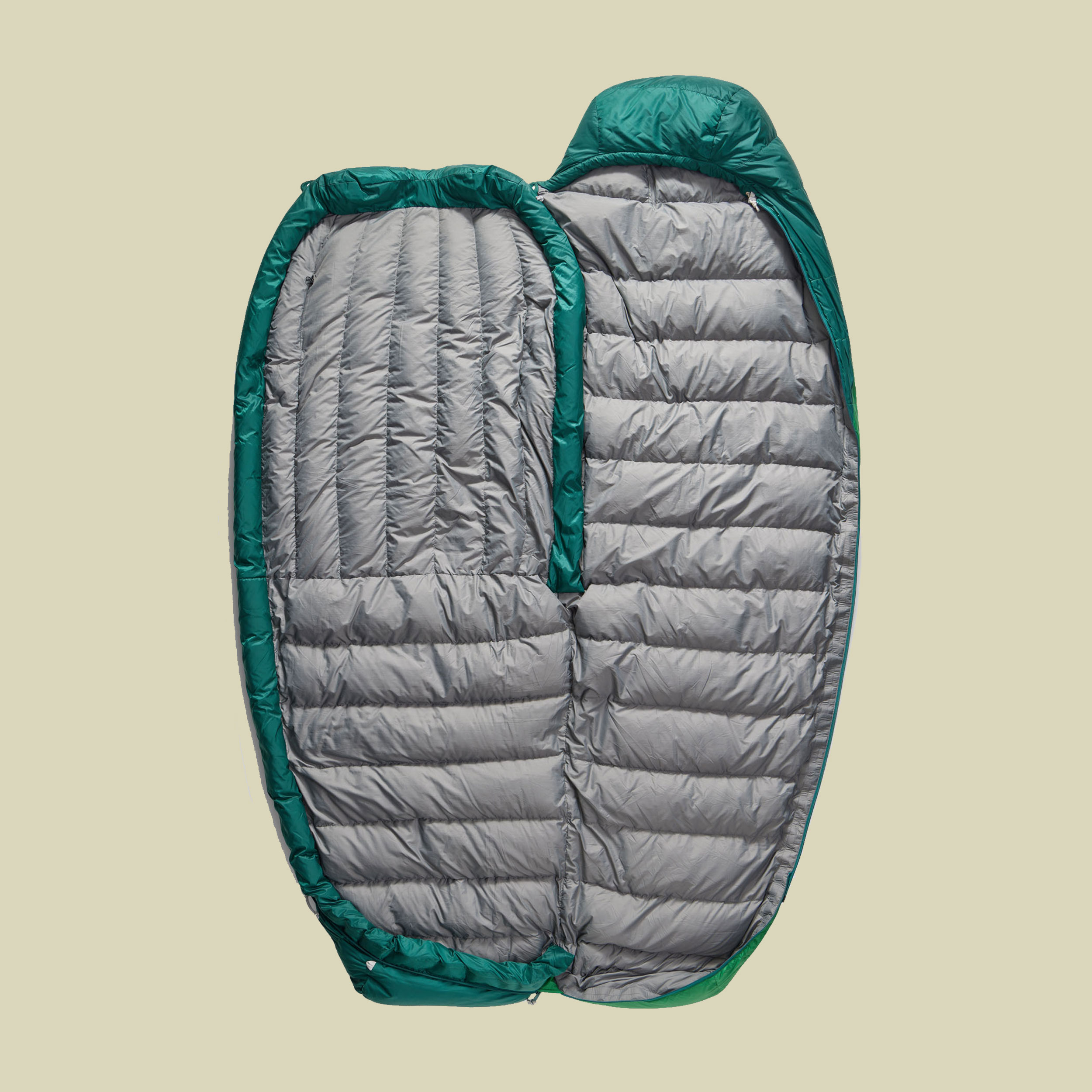 Ascent Down Sleeping Bag -9C grün regular 185 cm - Farbe rain forest