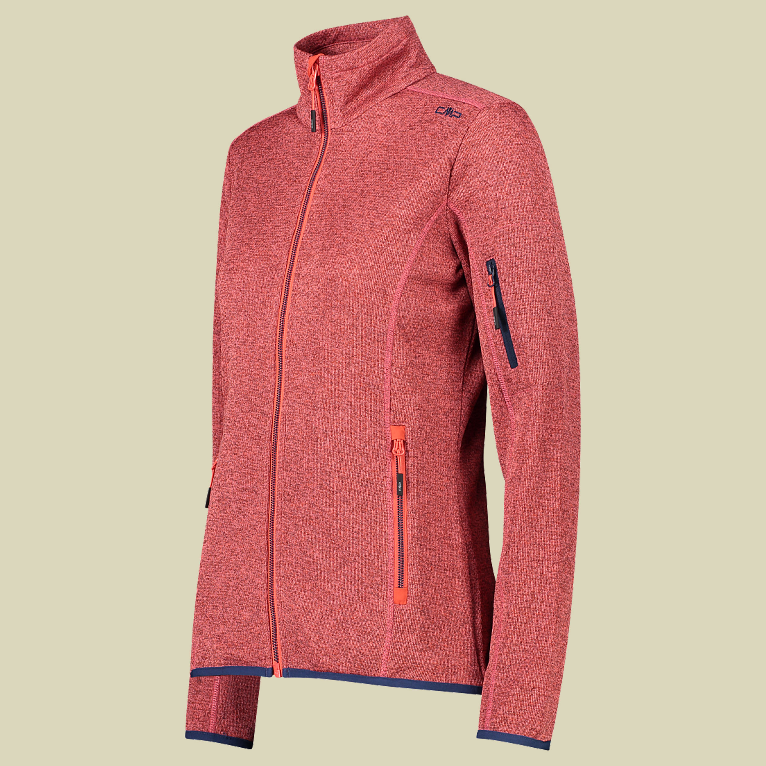 Woman Jacket Knitted + Mesh 30H5866 Größe 38 Farbe 15CL red kiss corallo