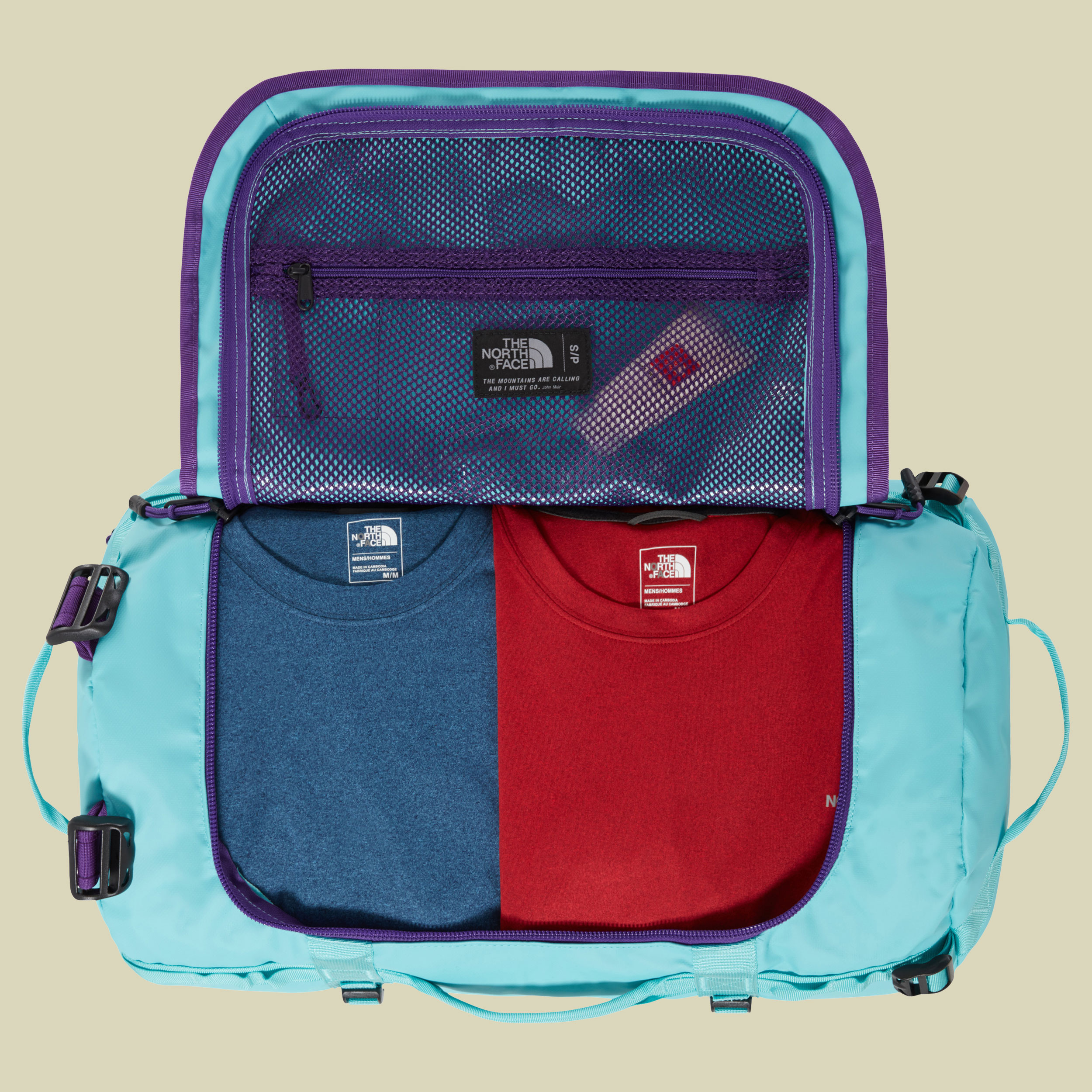 Base Camp Duffel XS Volumen 31 Farbe transantarctic blue/tillandsia purple
