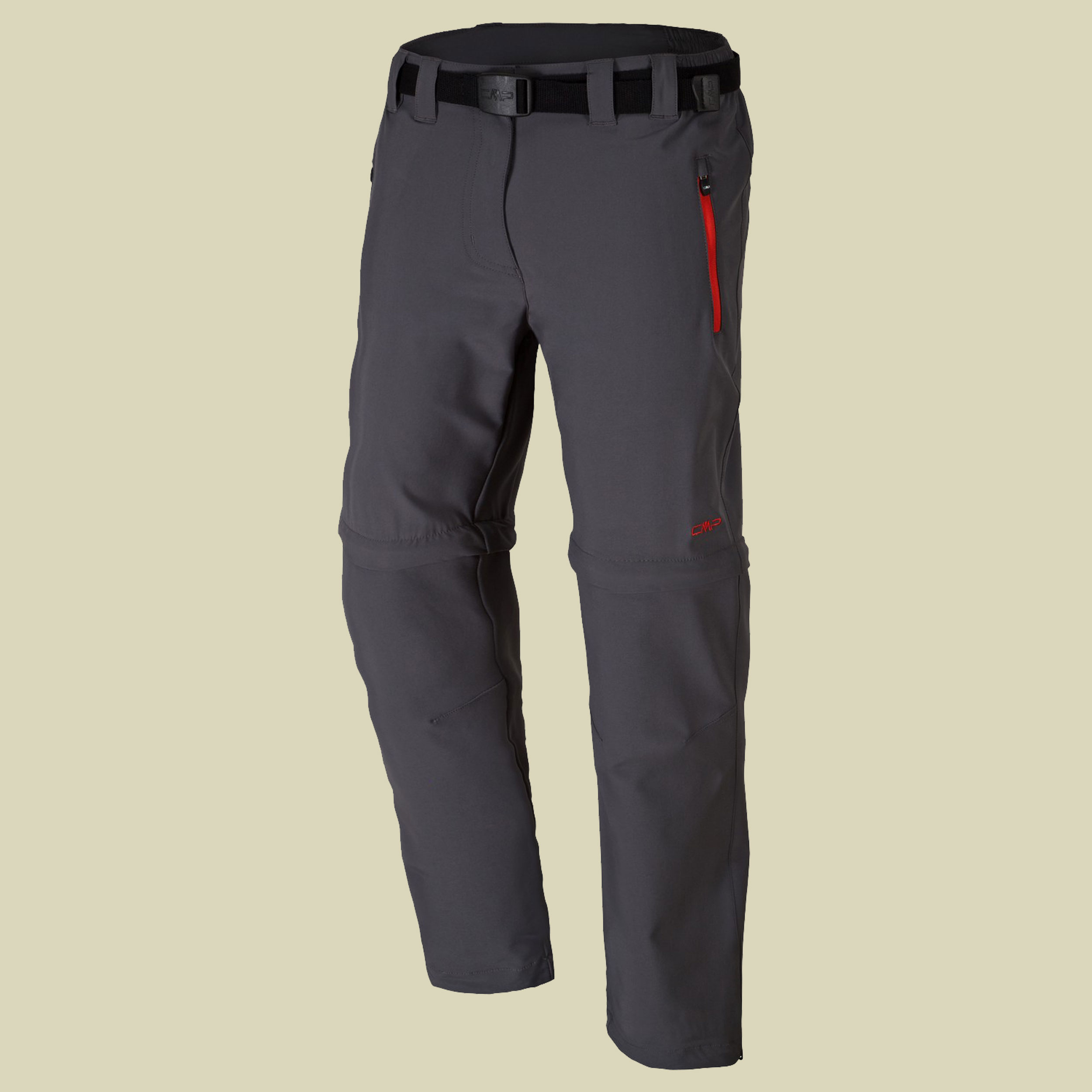 Girl Stretch Long Pant Zip Off 3T51445 Größe 104 Farbe 145P grey-campari
