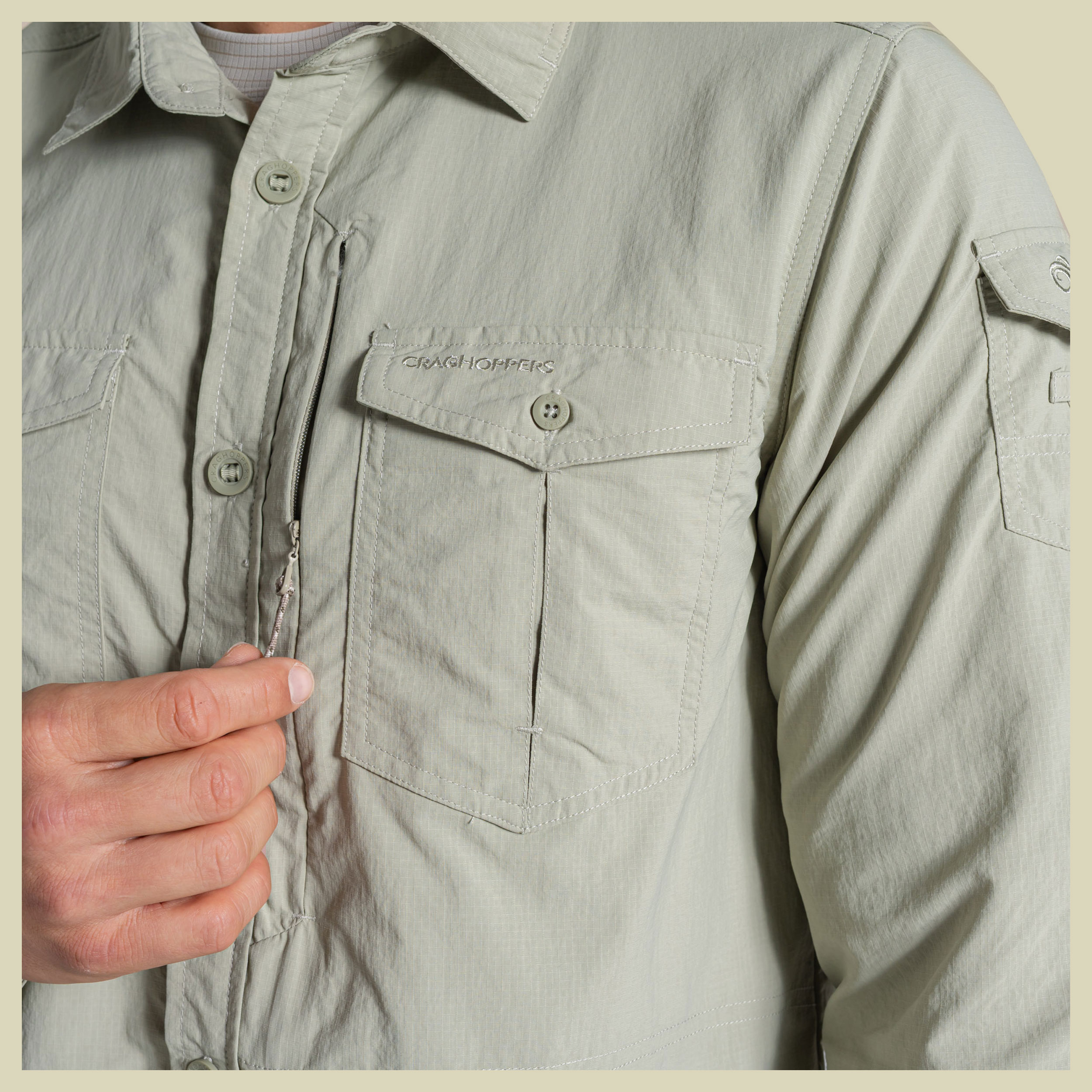 NosiLife Adventure Long Sleeved Shirt III Men XXL grün - bayleaf