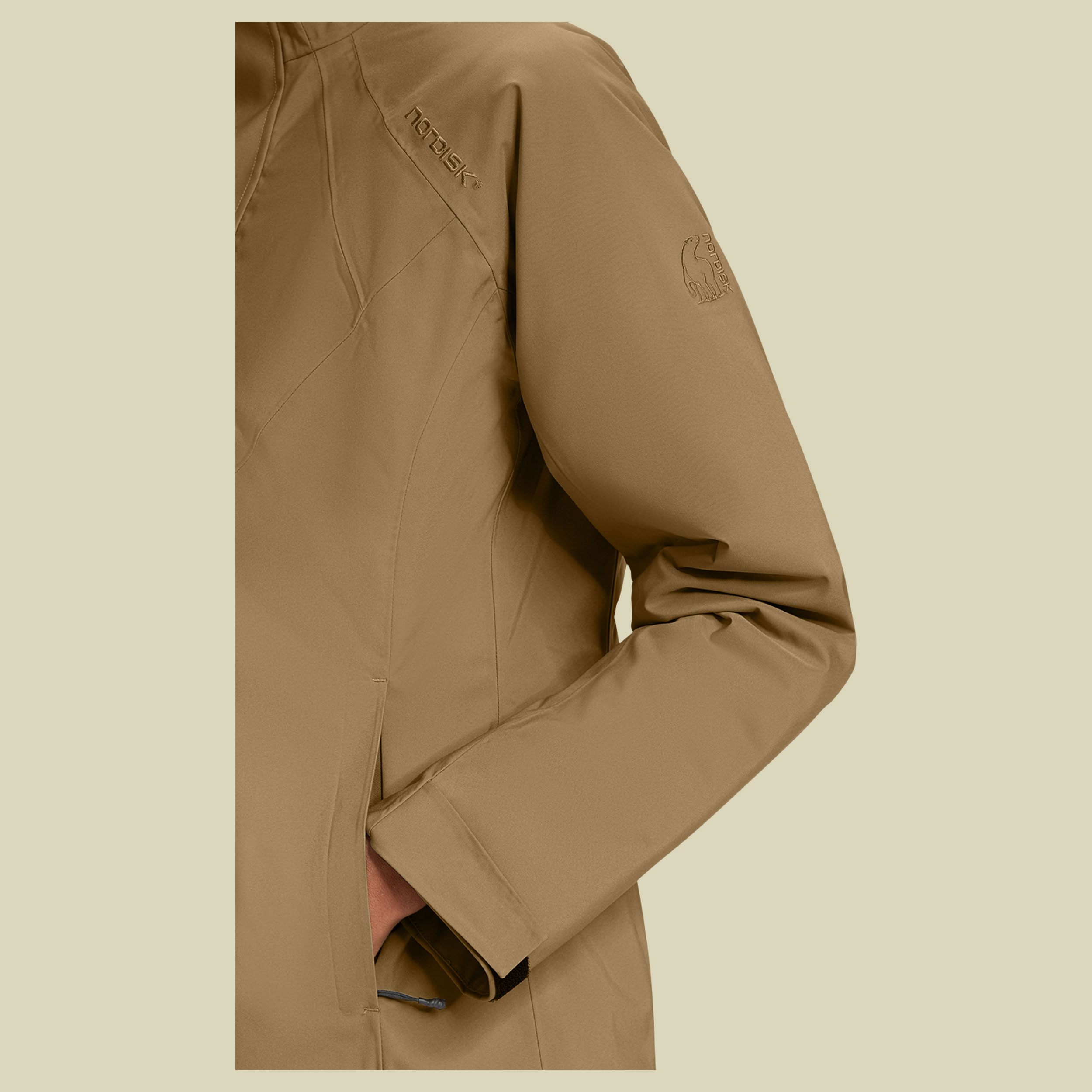 Vigdis Down Coat Women S braun - dull gold brown