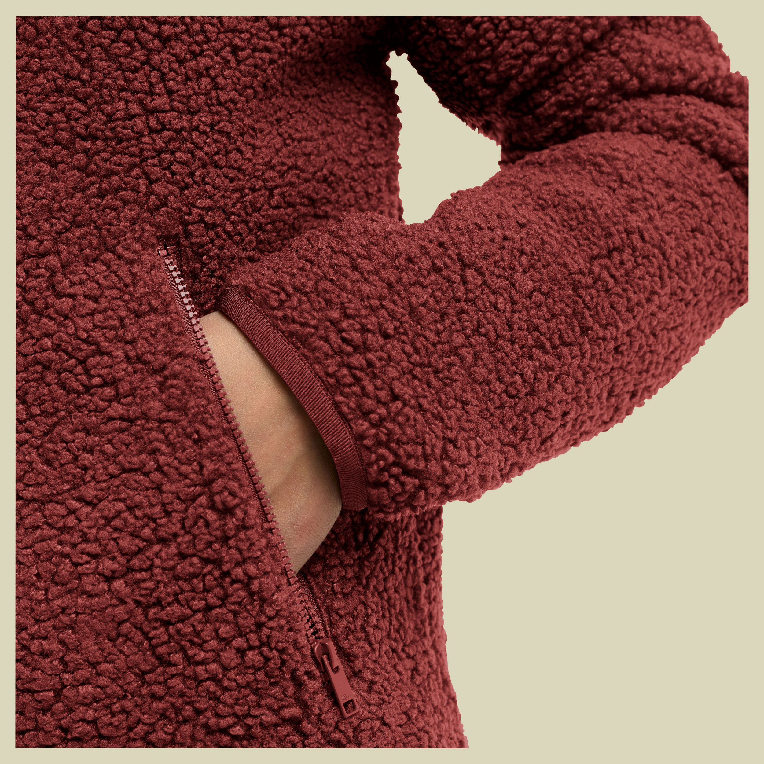 High Curl Jacket Women rot XXL - merlot