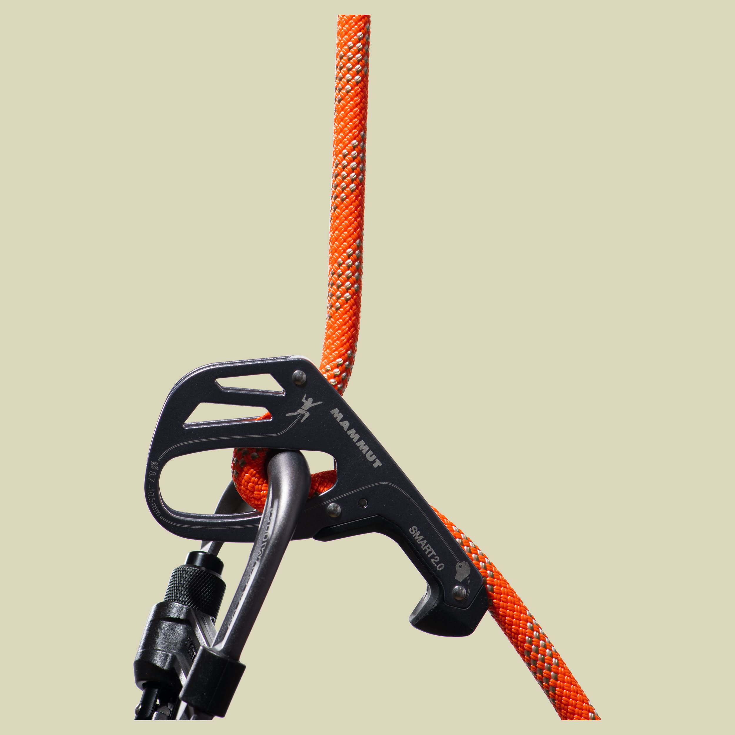9.8 Crag Classic Rope orange 70 m - Duodess vibrant orange/white