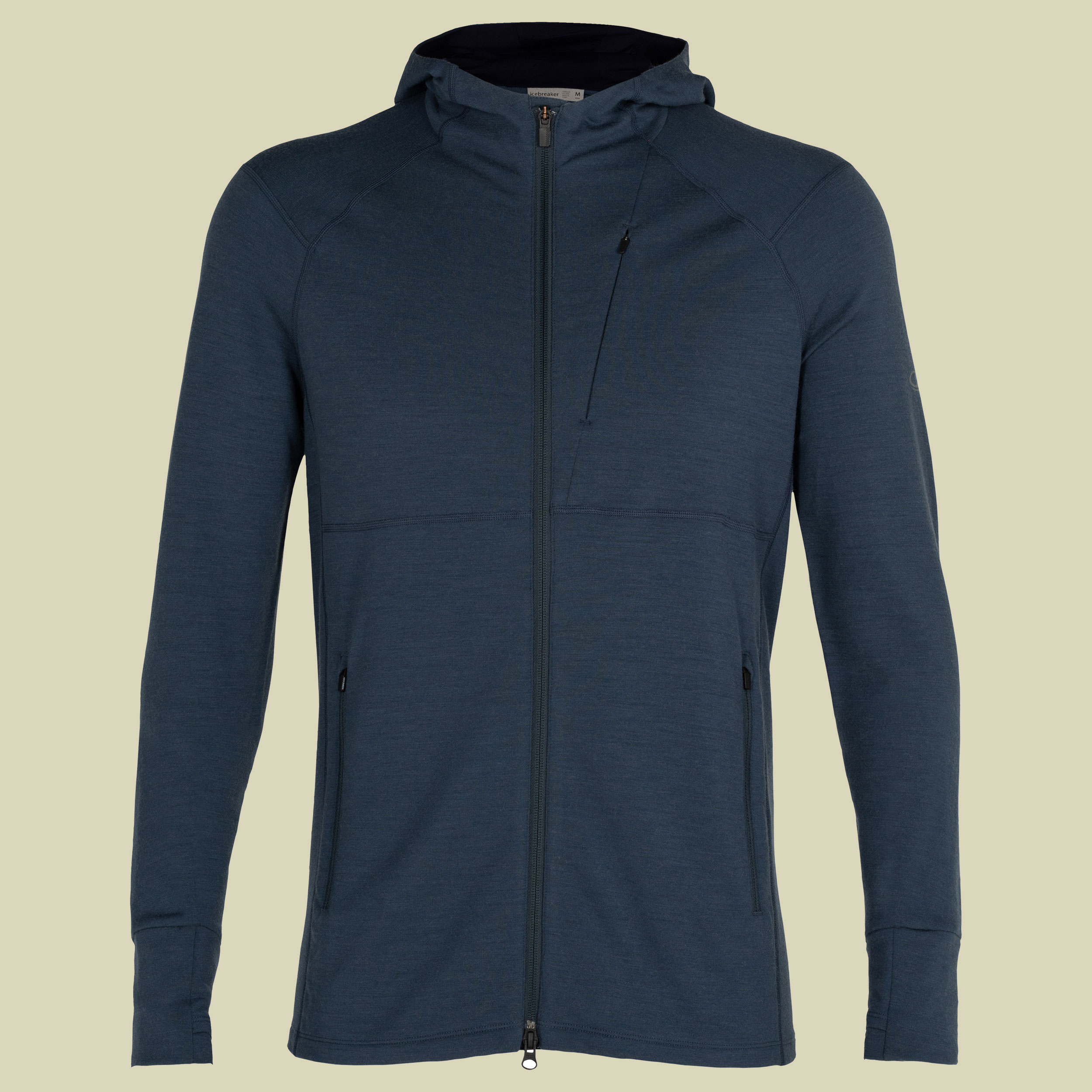 Quantum II LS Zip Hood Men Größe S Farbe serene blue