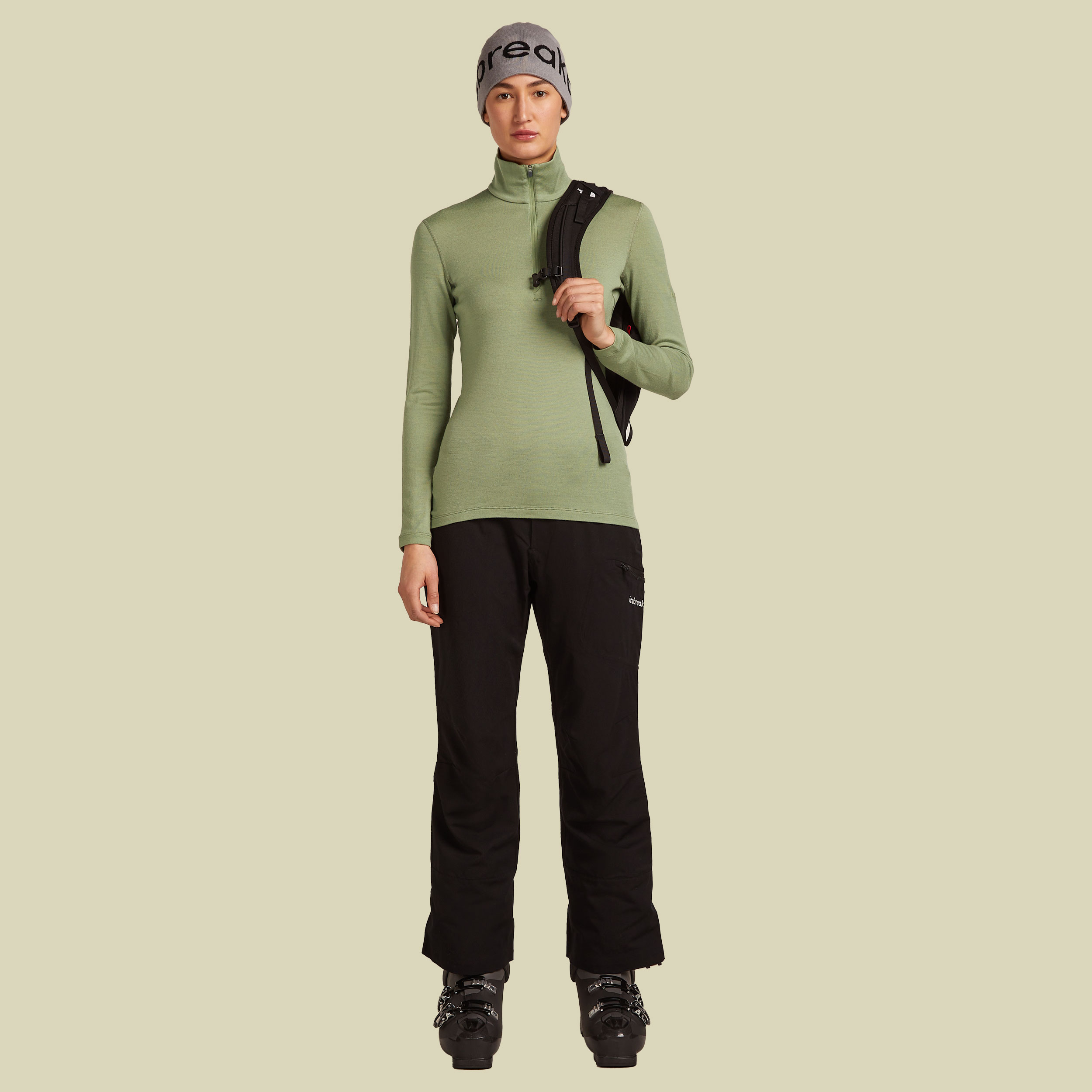 Tech LS Half Zip 260 Women lichen XL