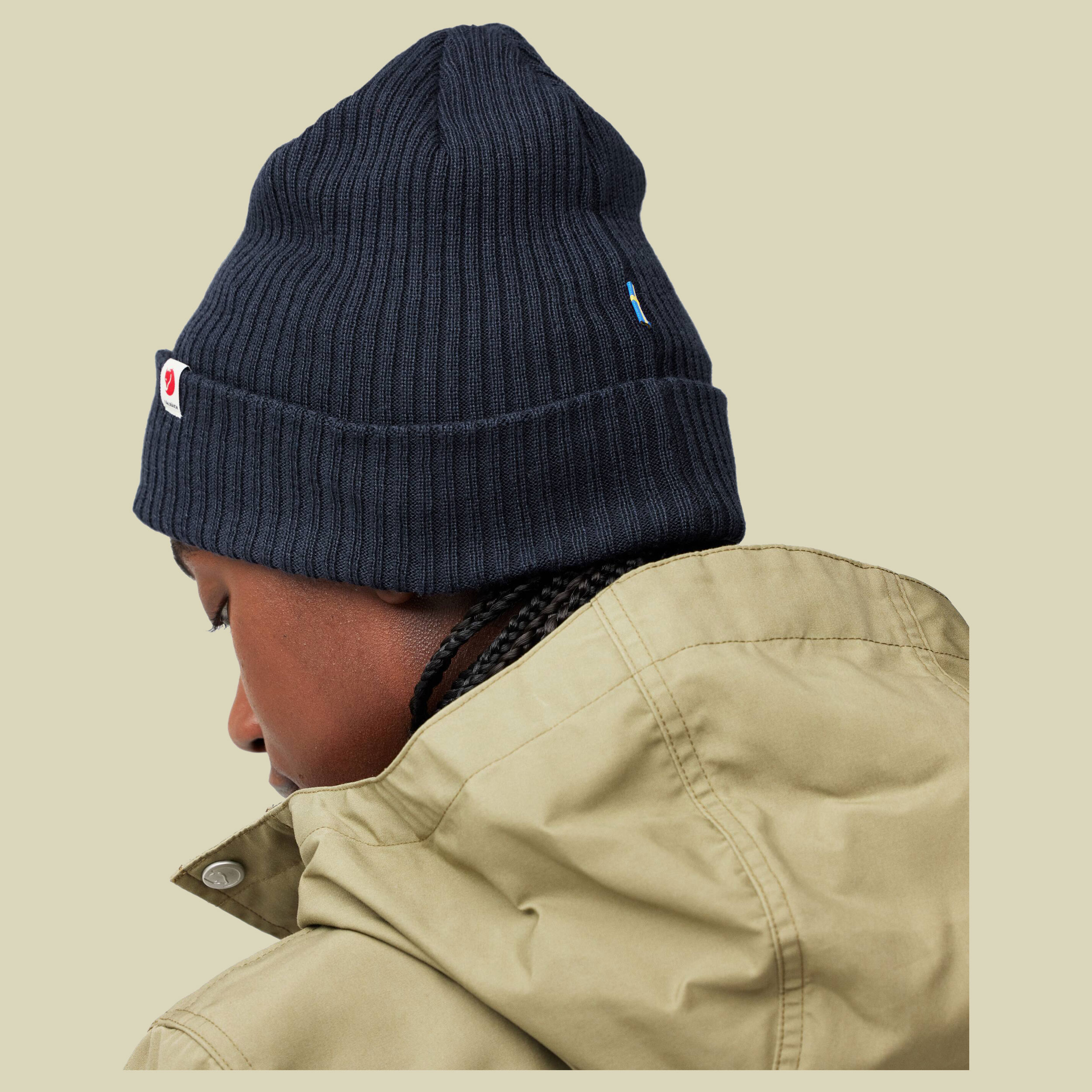 Fjällräven Rib Hat One Size blau - dark navy