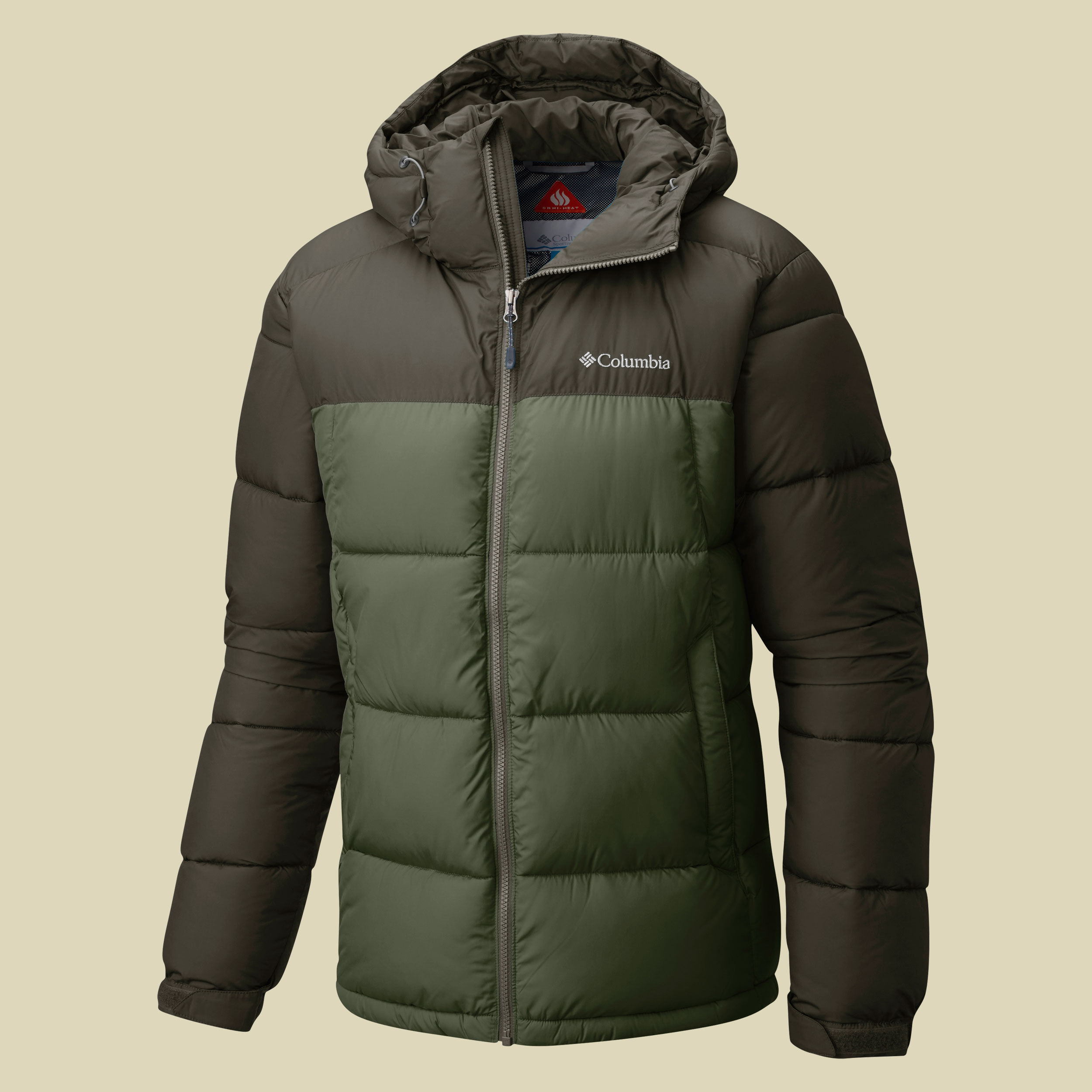 Pike Lake Hooded Jacket Men Größe M Farbe peatmoss-mosstone