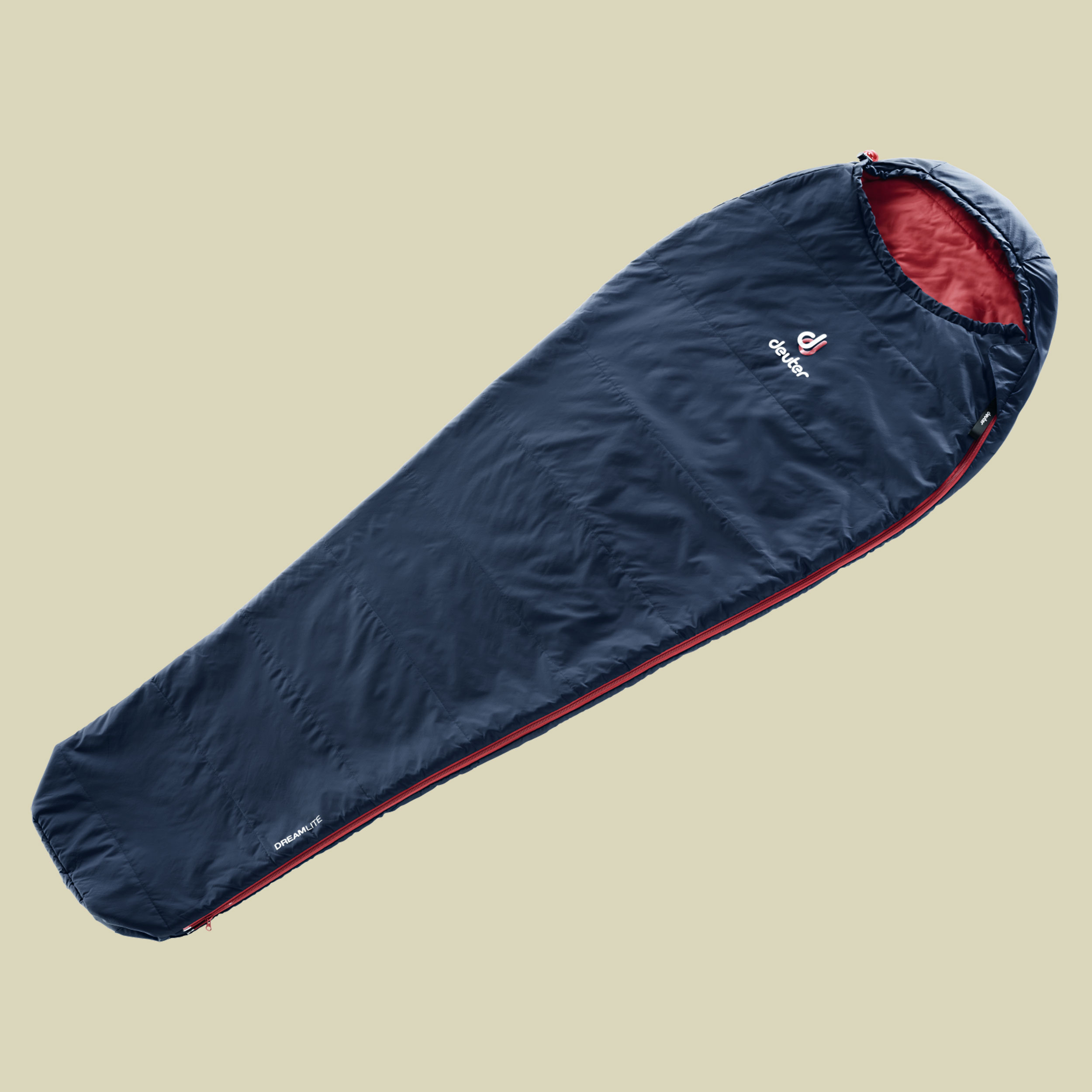 Dreamlite L bis Körpergröße 200 cm Farbe navy-cranberry, Reißverschluss links
