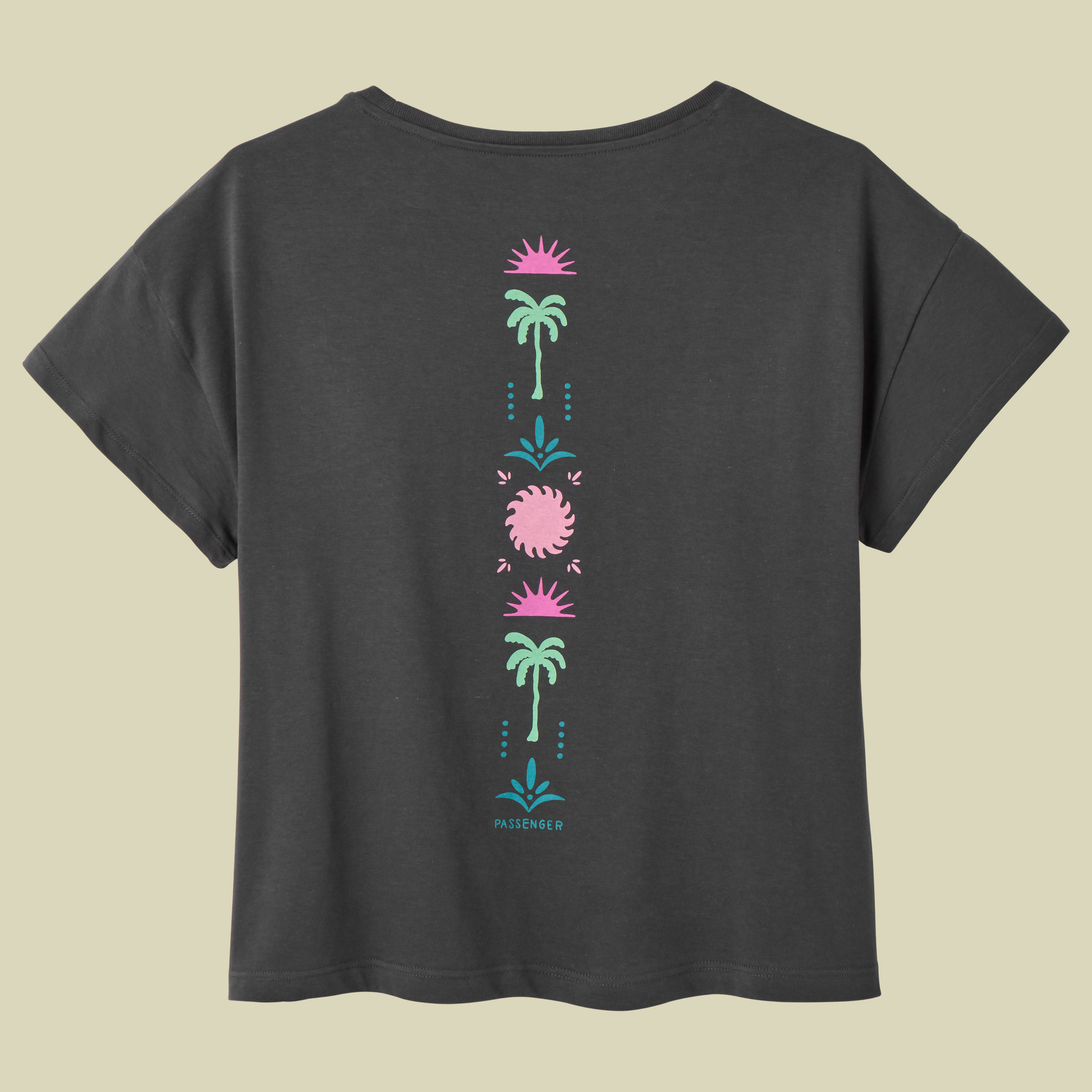 Stack Pocket T-Shirt Women M schwarz - faded black