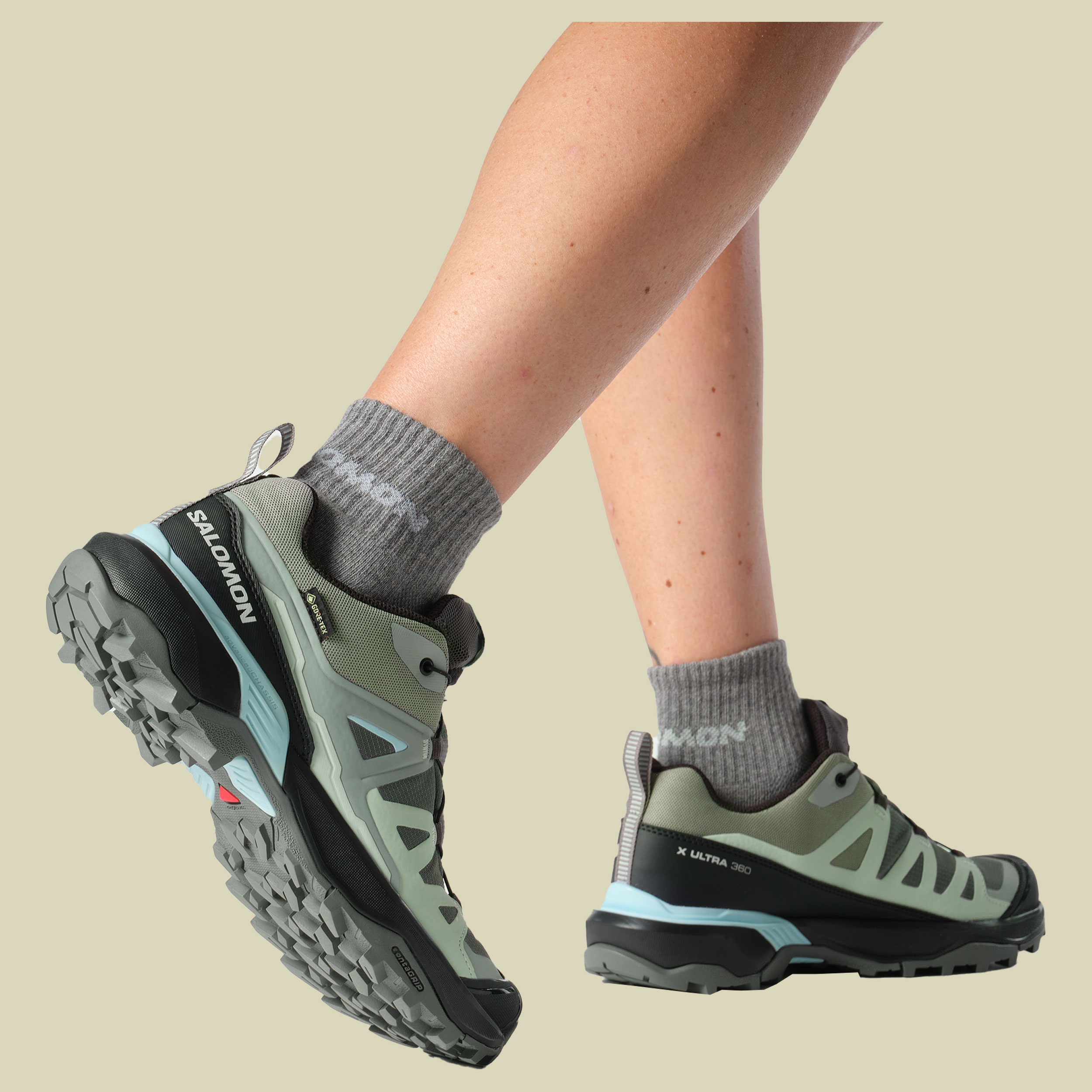 X Ultra 360 GTX Women UK 8,5 grau - Farbe sedona sage/black/sea foam