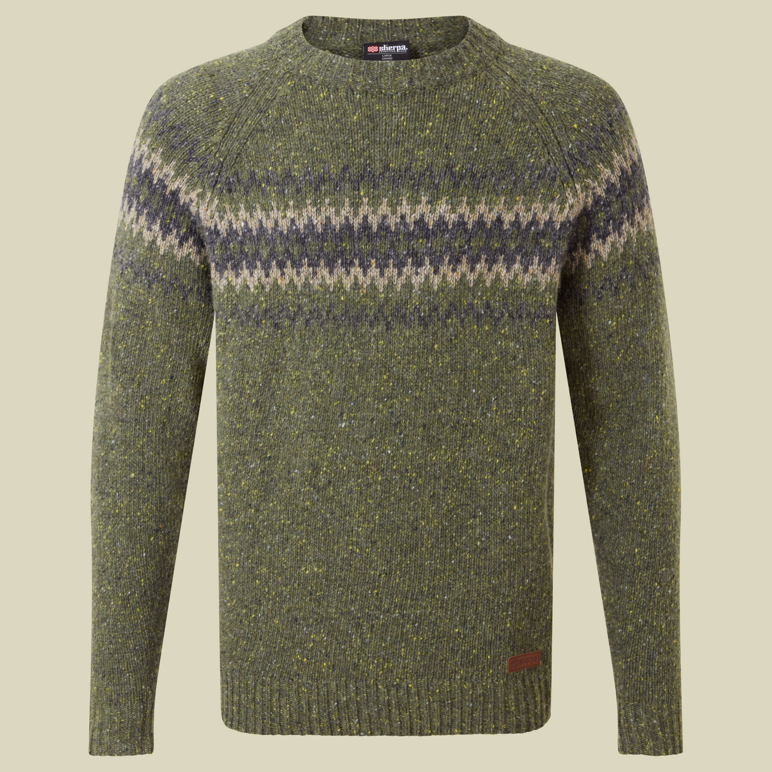 Dumji Crew Sweater Men Größe L  Farbe evergreen