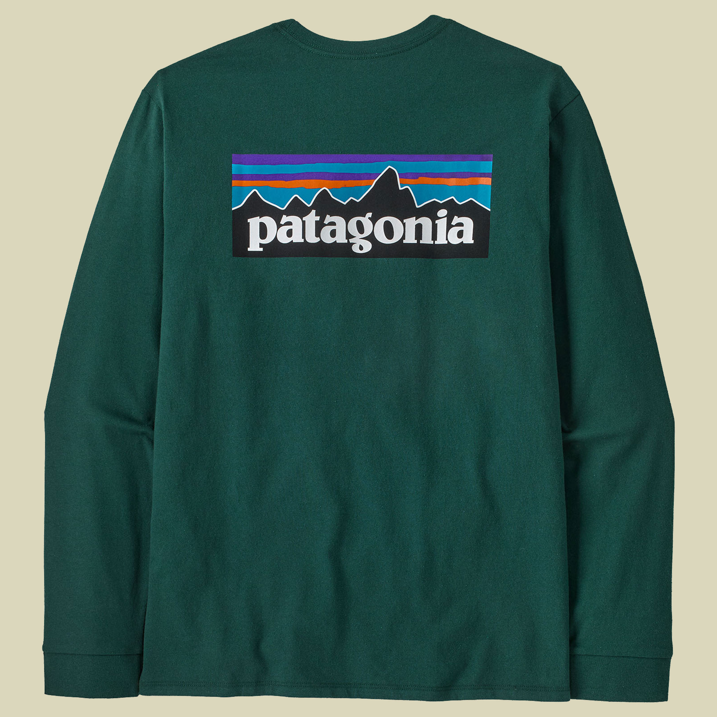 L/S P-6 Logo Responsibili-Tee Men grün III XL - cascade green