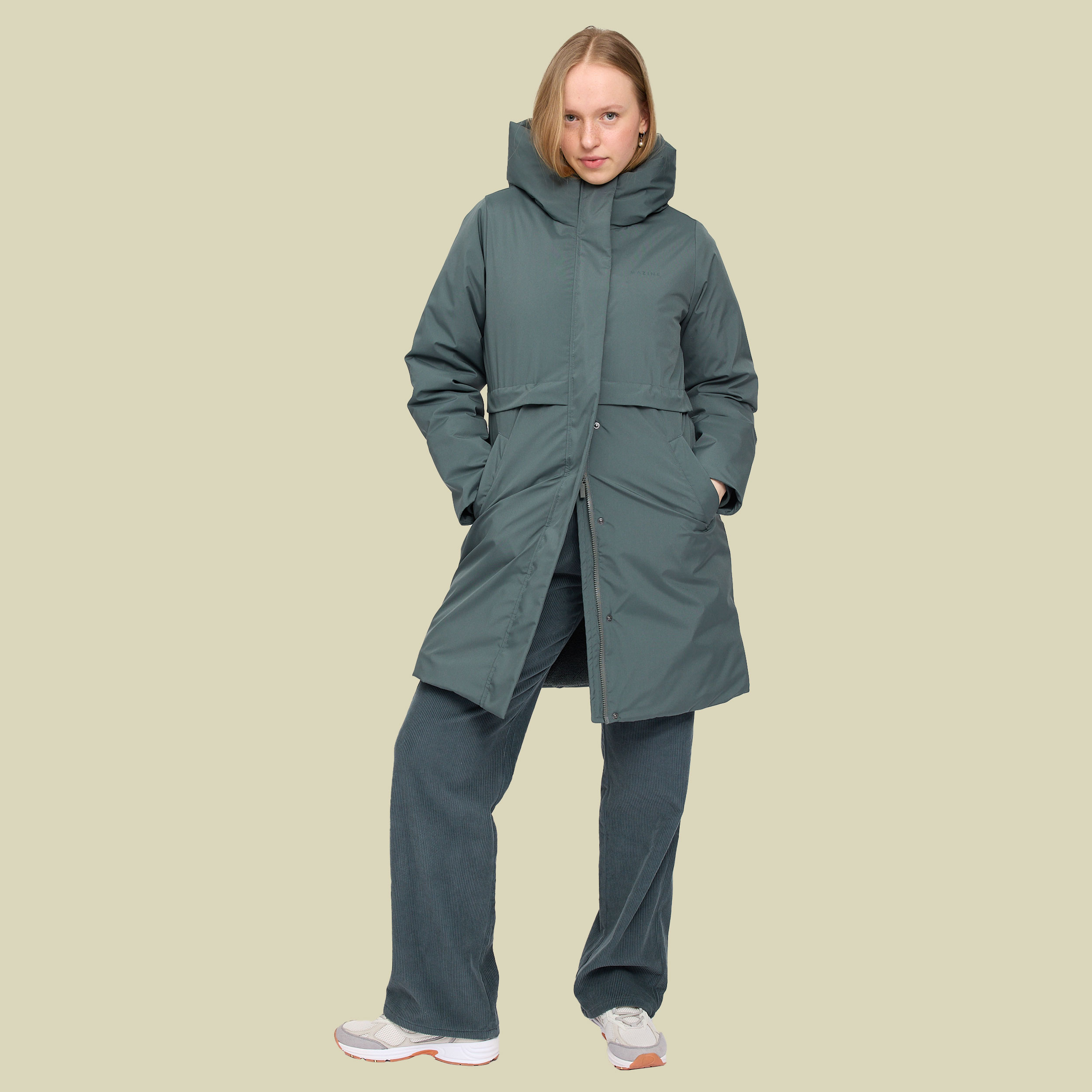 Basic Padded Parka Women S grau - Farbe bottle