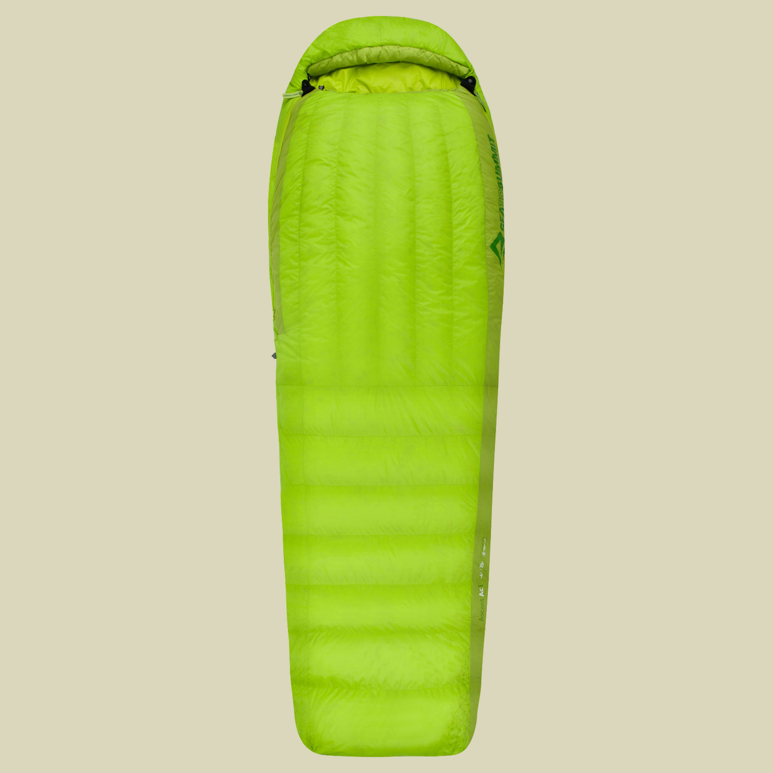 Ascent AcI bis Körpergröße 183 cm Farbe lime/moss, Reißverschluss links