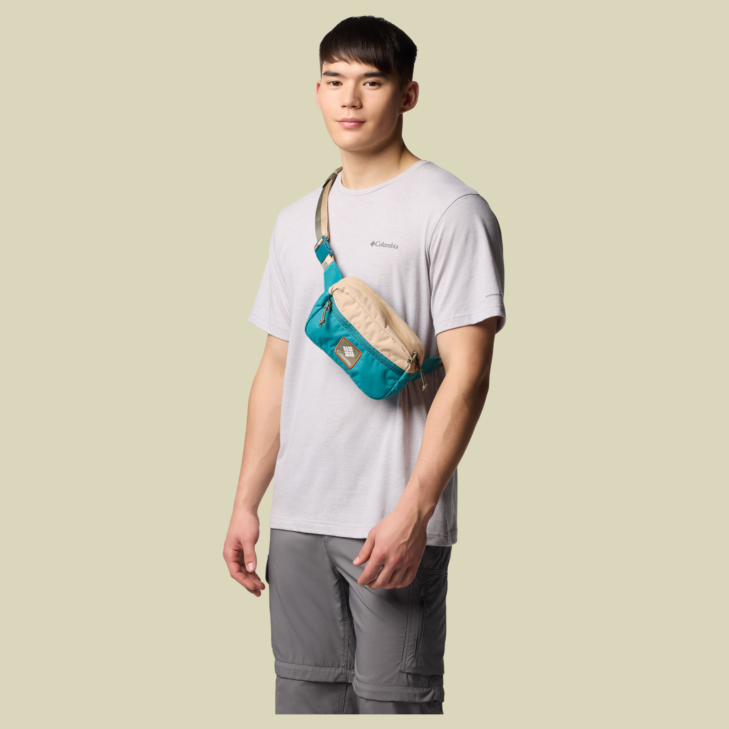 Trail Traveler Hip Pack 2 L braun - canoe/ river blue