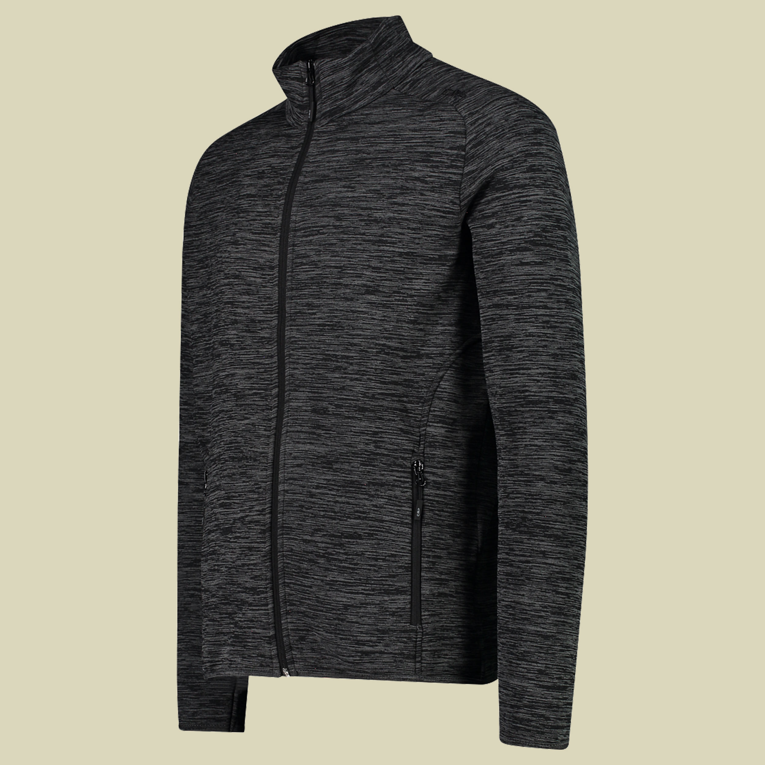 Man Stretch-Fleece Jacket 30E9707 Größe 54 Farbe 05UM piombo mel-nero