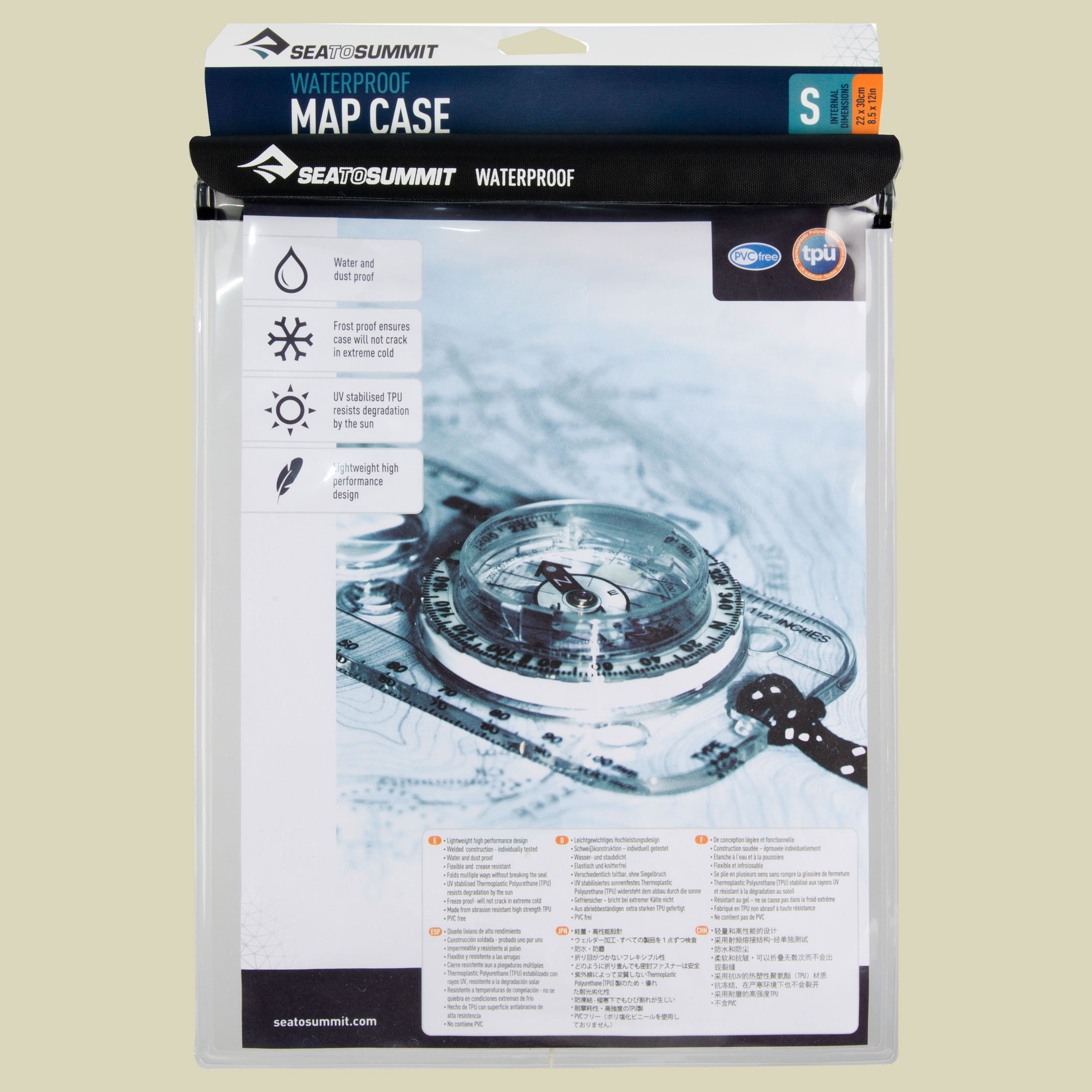 Waterproof Map Case Größe S Farbe clear