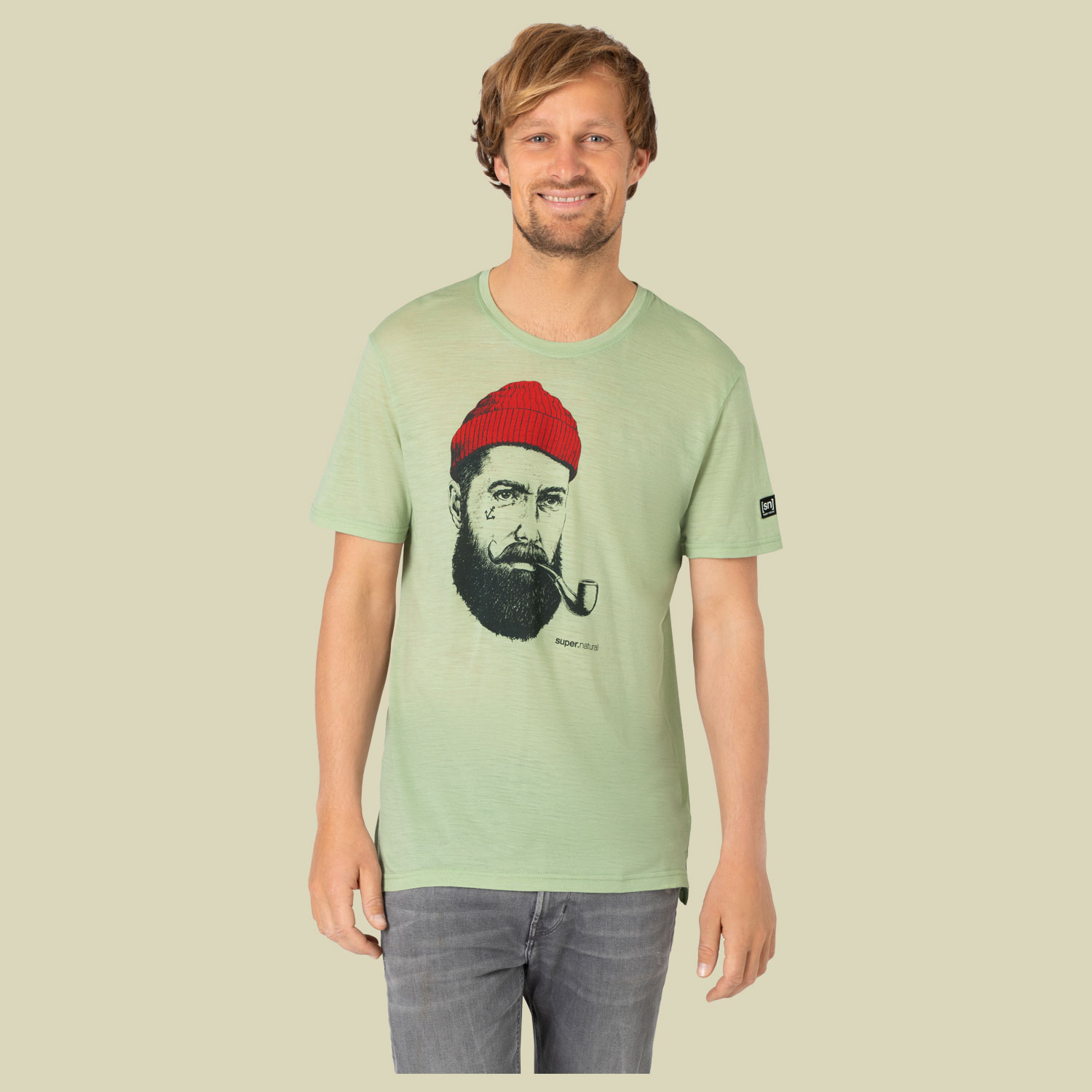 Sailor Tee Men Größe L  Farbe celadan green/urban chic/high risk red