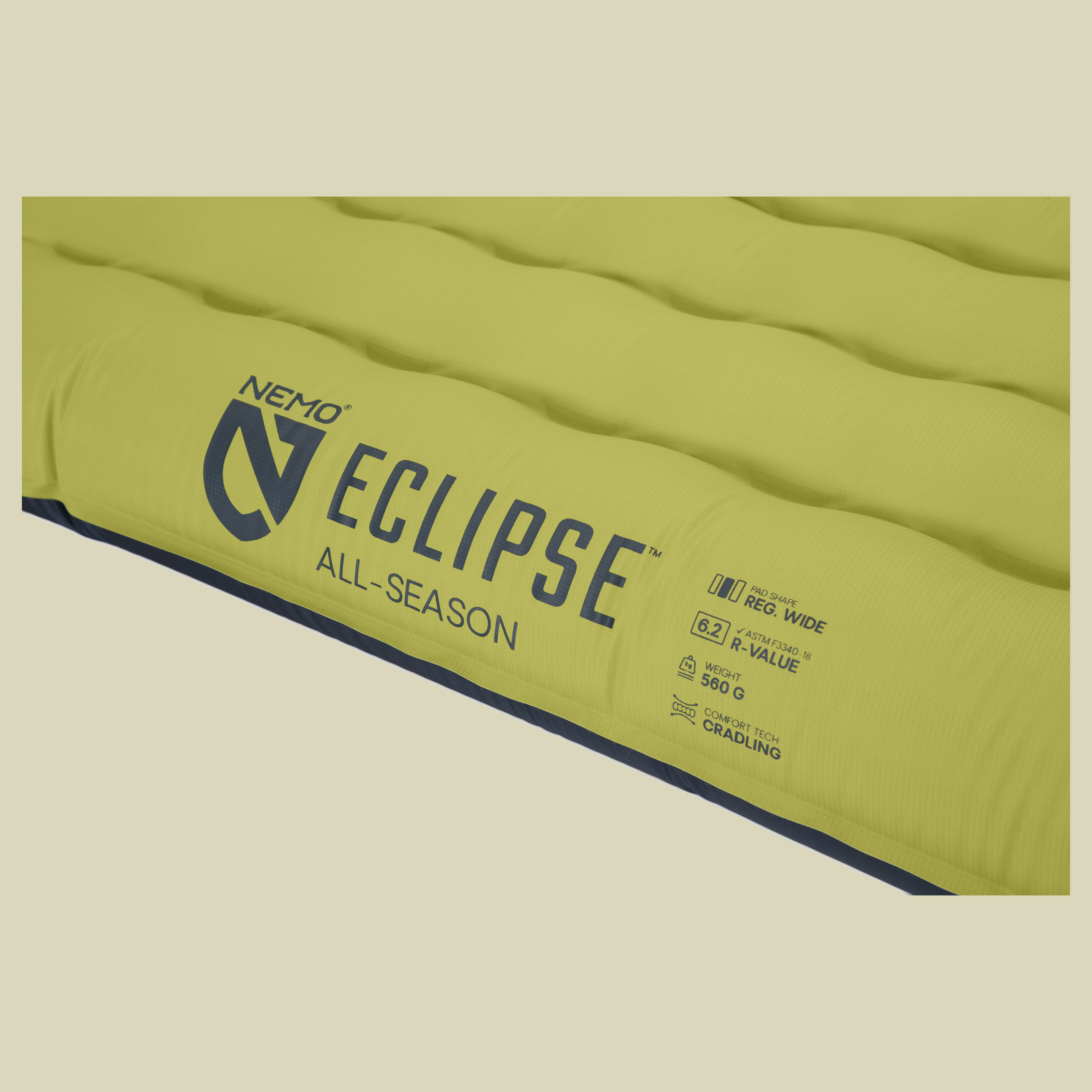 Eclipse All-Season 183 x 64 cm regular wide  grün - birch bud / stormy night