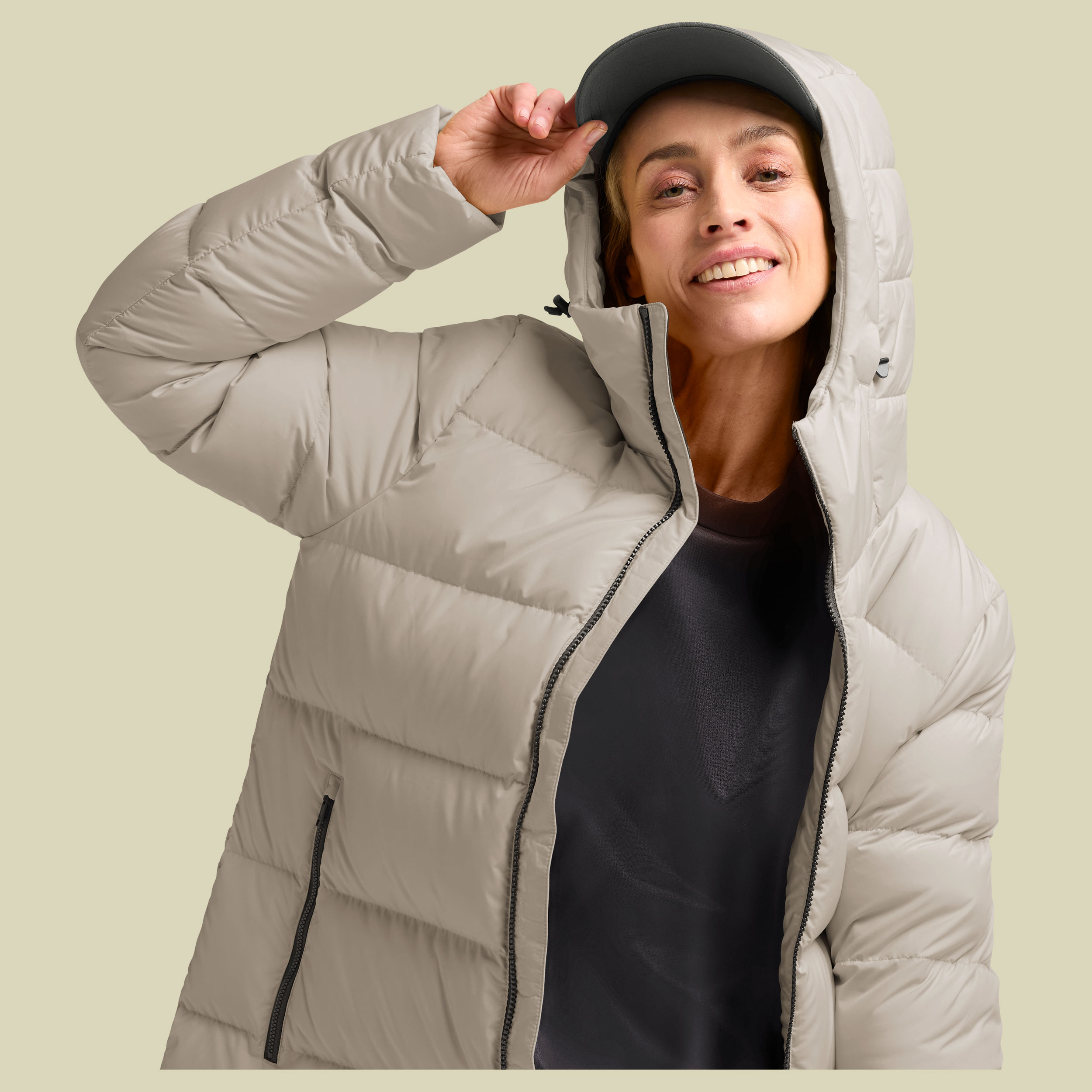 Frozen Palace Coat Women beige XL - pale sand