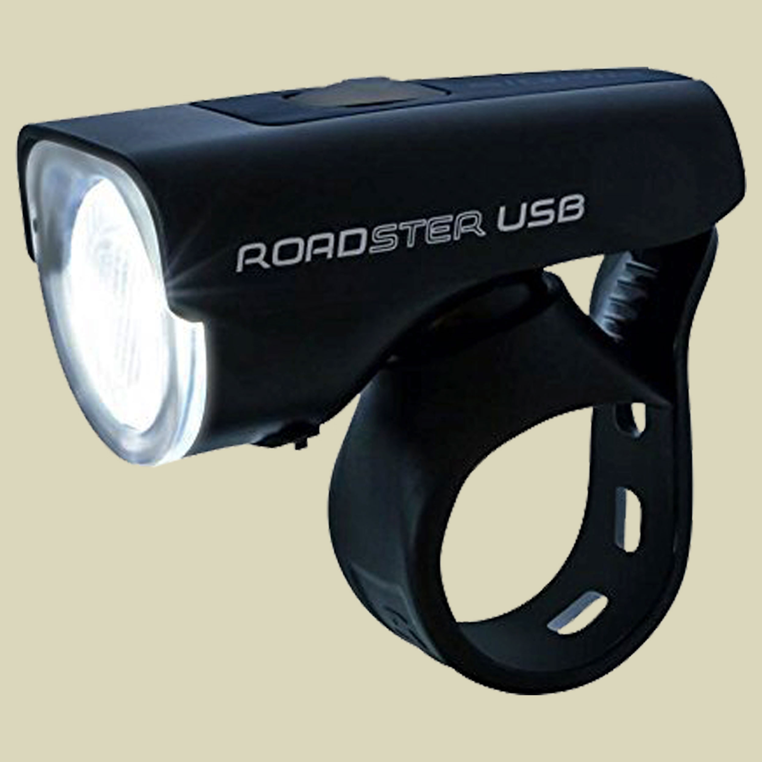 LED Frontleuchte Roadster USB Farbe schwarz