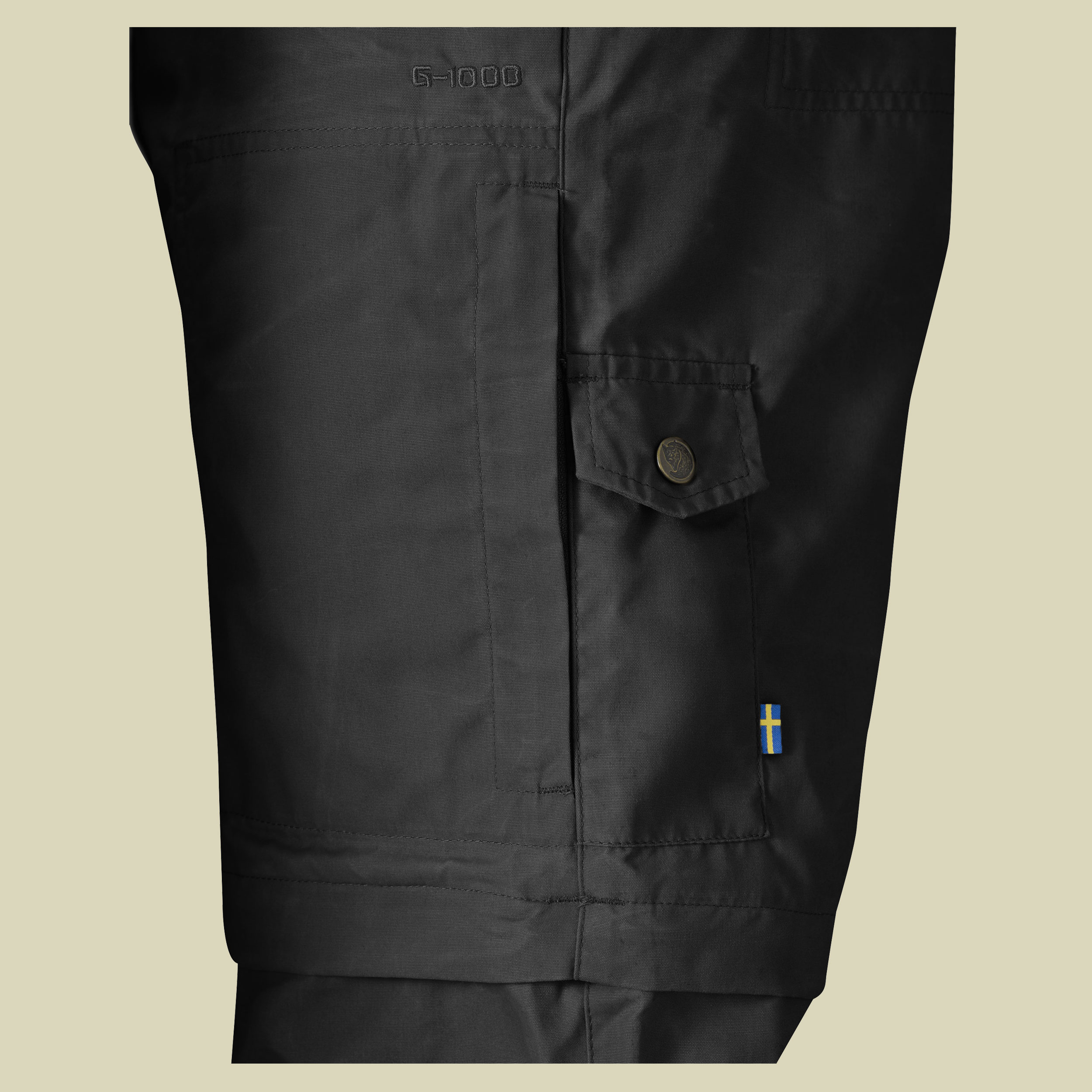 Karl Zip-off Trousers Größe 48 Farbe dark grey