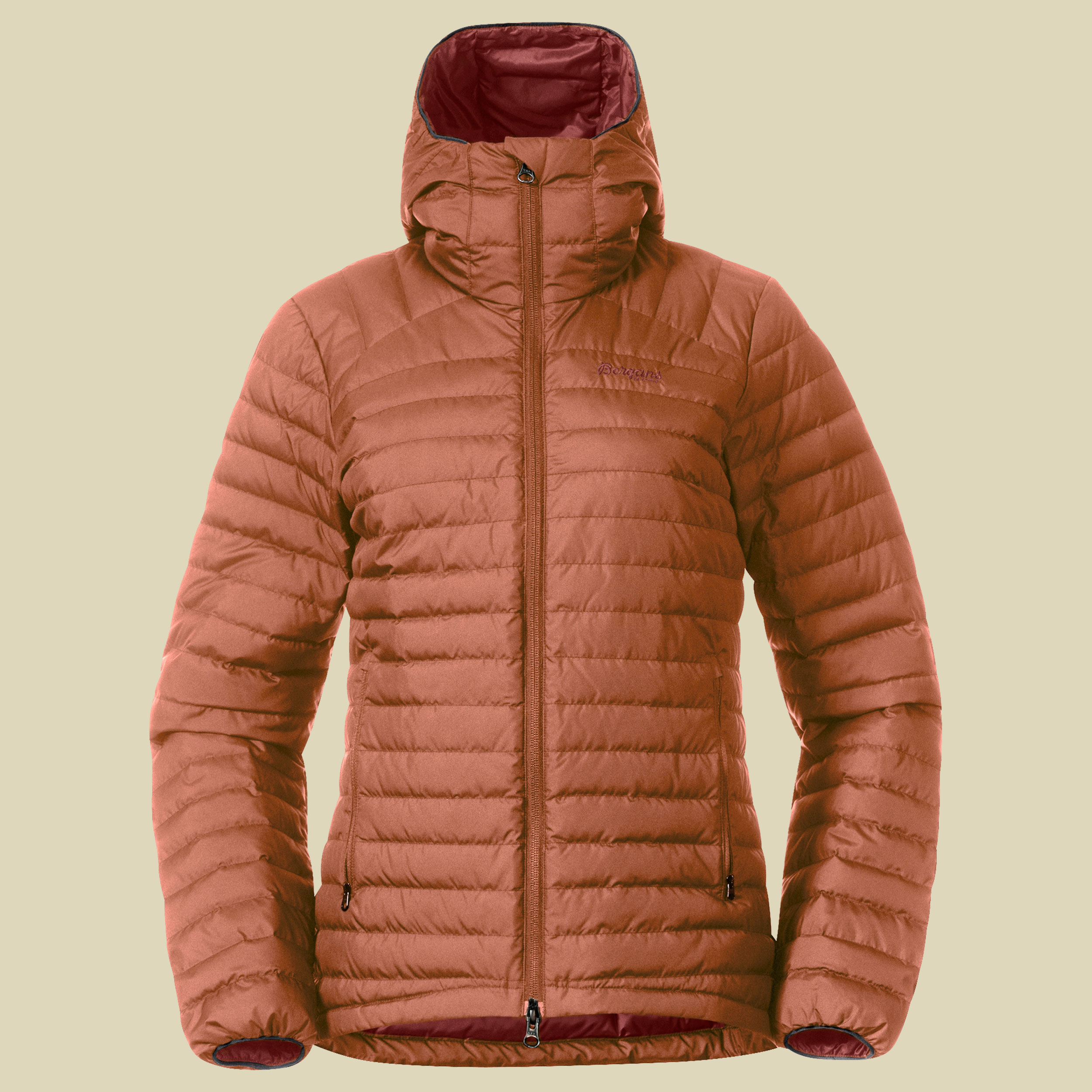 Lava Light Down Jacket w/Hood Women Größe S Farbe terracotta