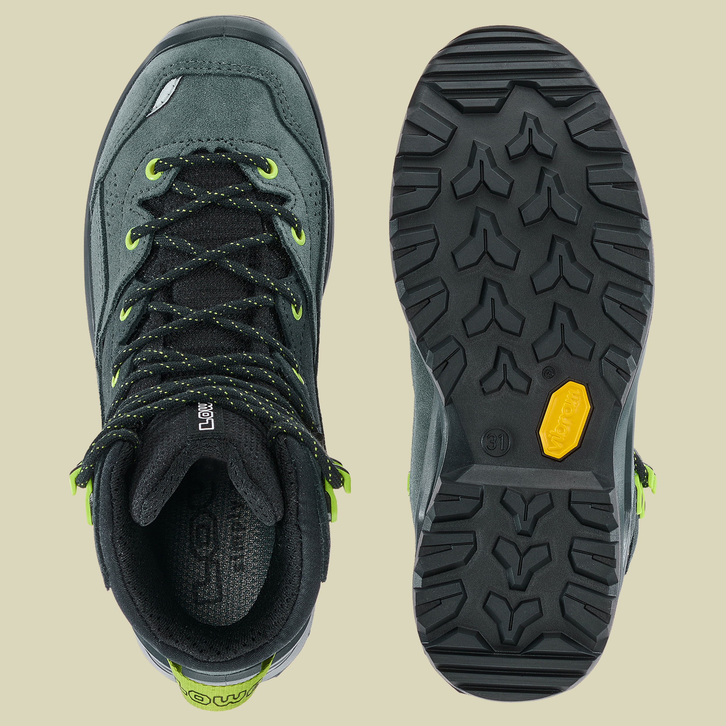 Wandax GTX Mid Junior 40 blau - dunkelpetrol/limone