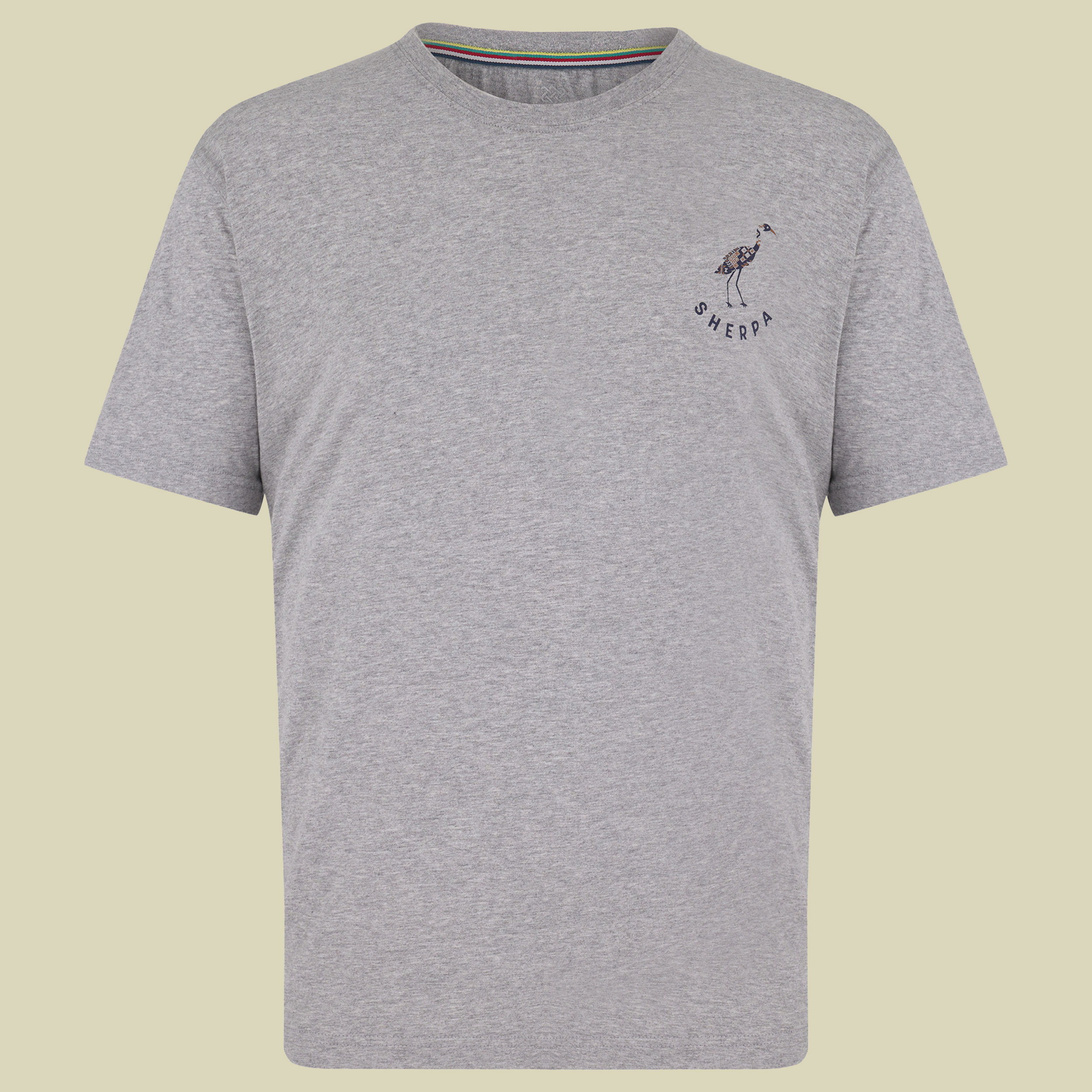 Crane Tee Men Größe L  Farbe heather grey crane