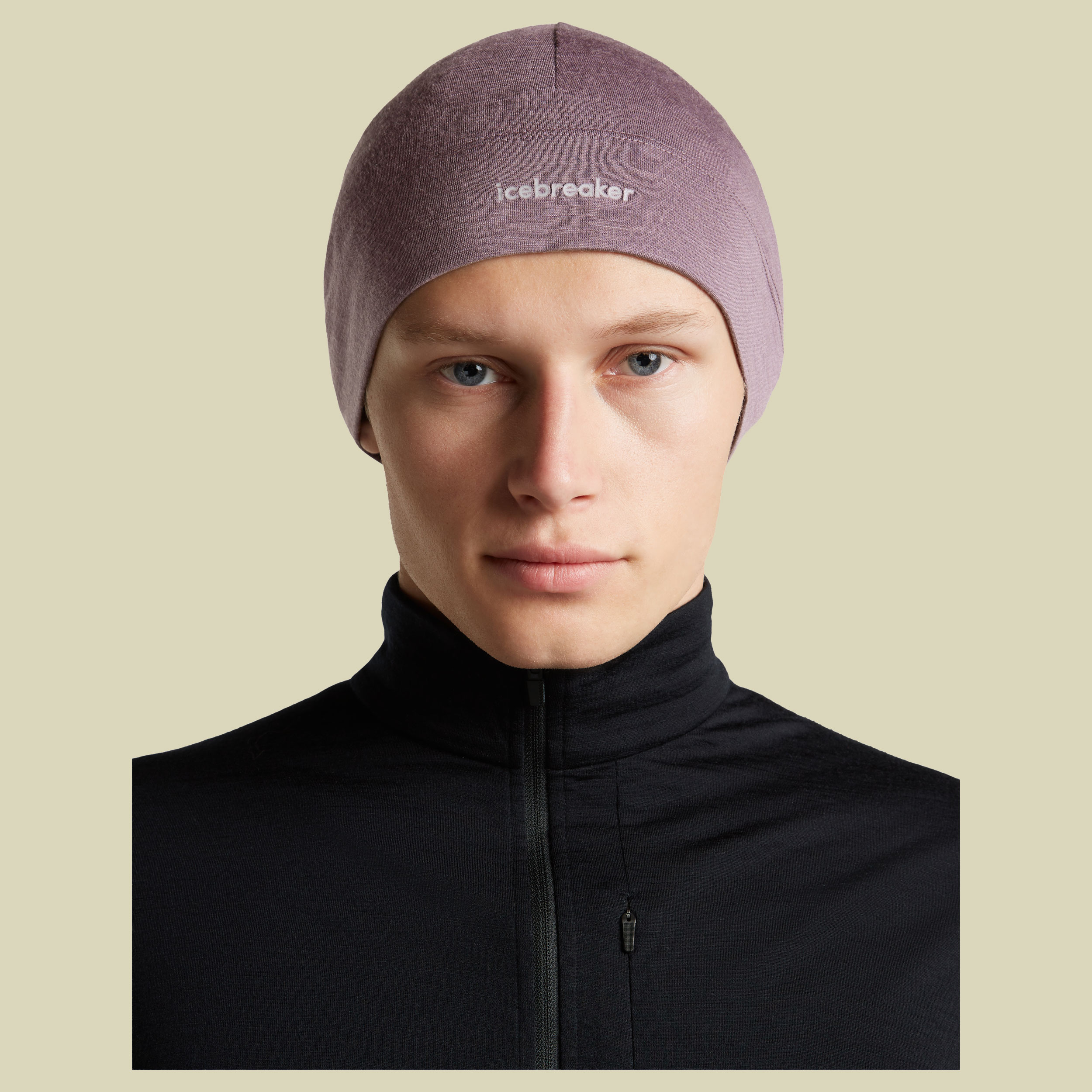 Merino 200 Oasis Beanie Unisex lila one size - grey plum
