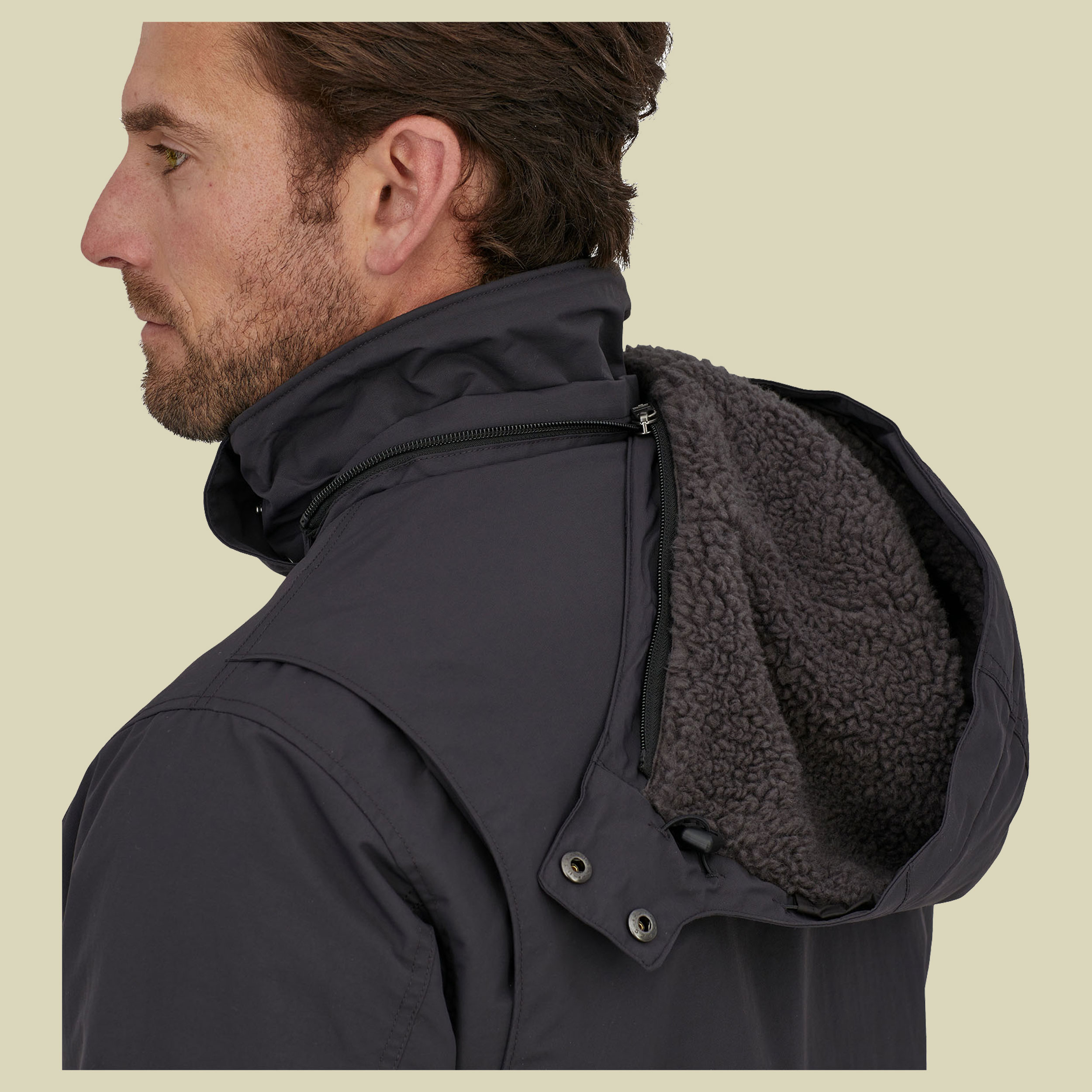 Isthmus Parka Men schwarz S - ink black