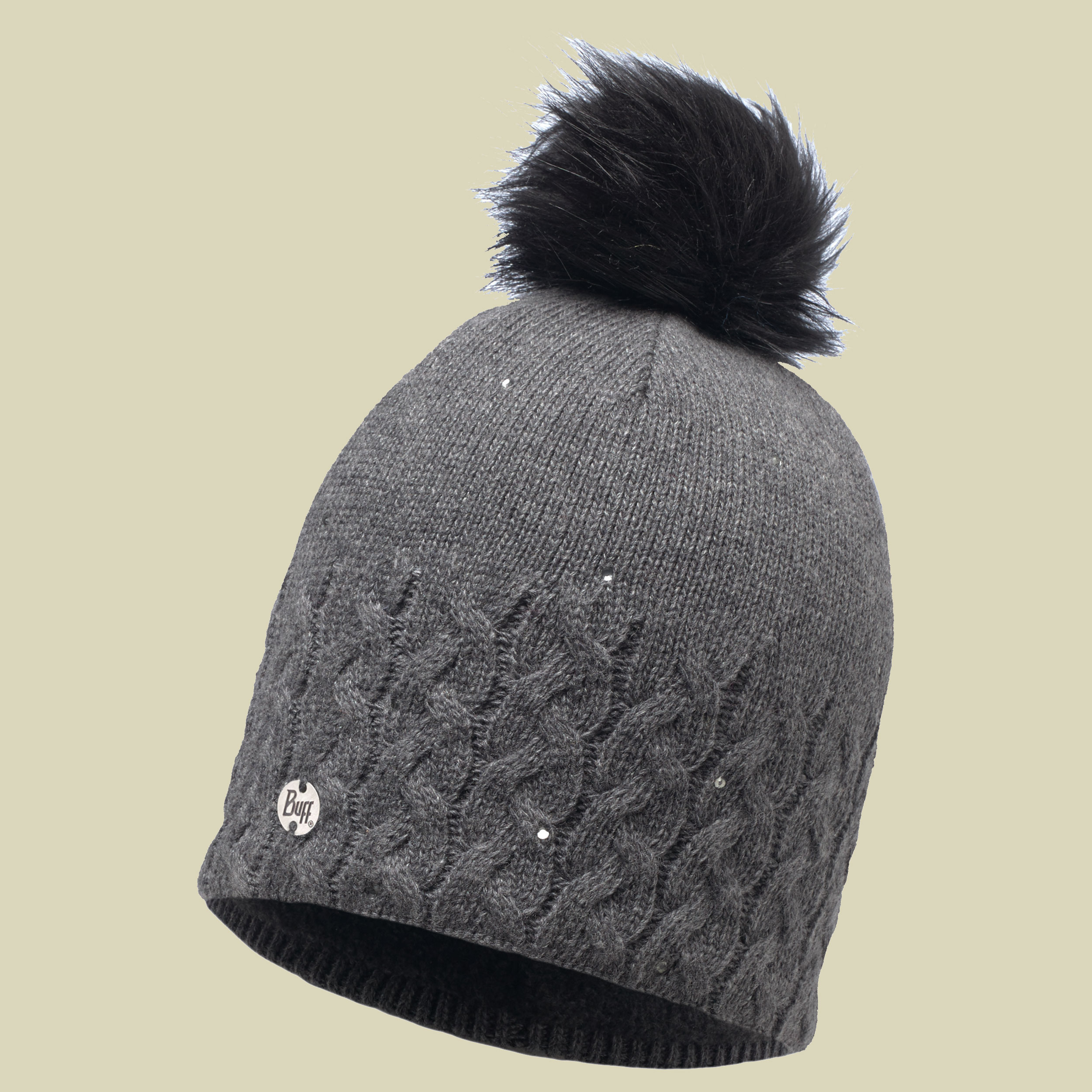 Knitted & Polar Fleece Hat Elie Größe one size Farbe grey