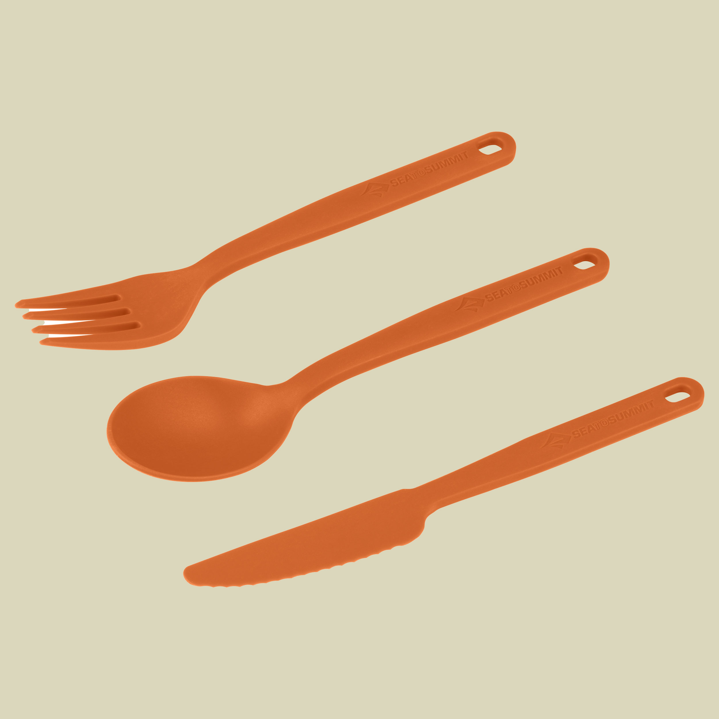 Camp Cutlery 3PC Set orange 3-teilig - Farbe burnt orange