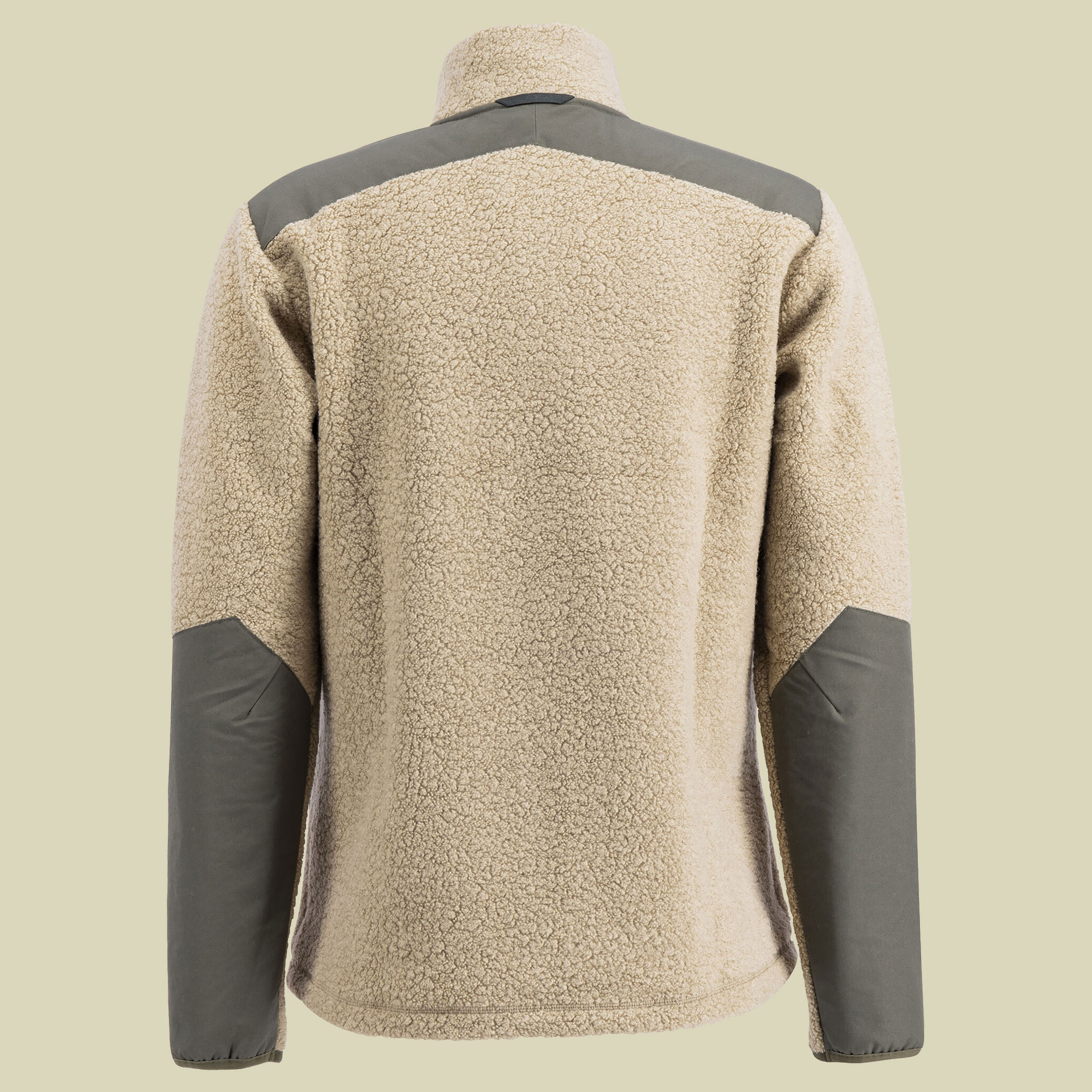 Saruk Wool Pile Mid Full Zip Men Größe S Farbe sand