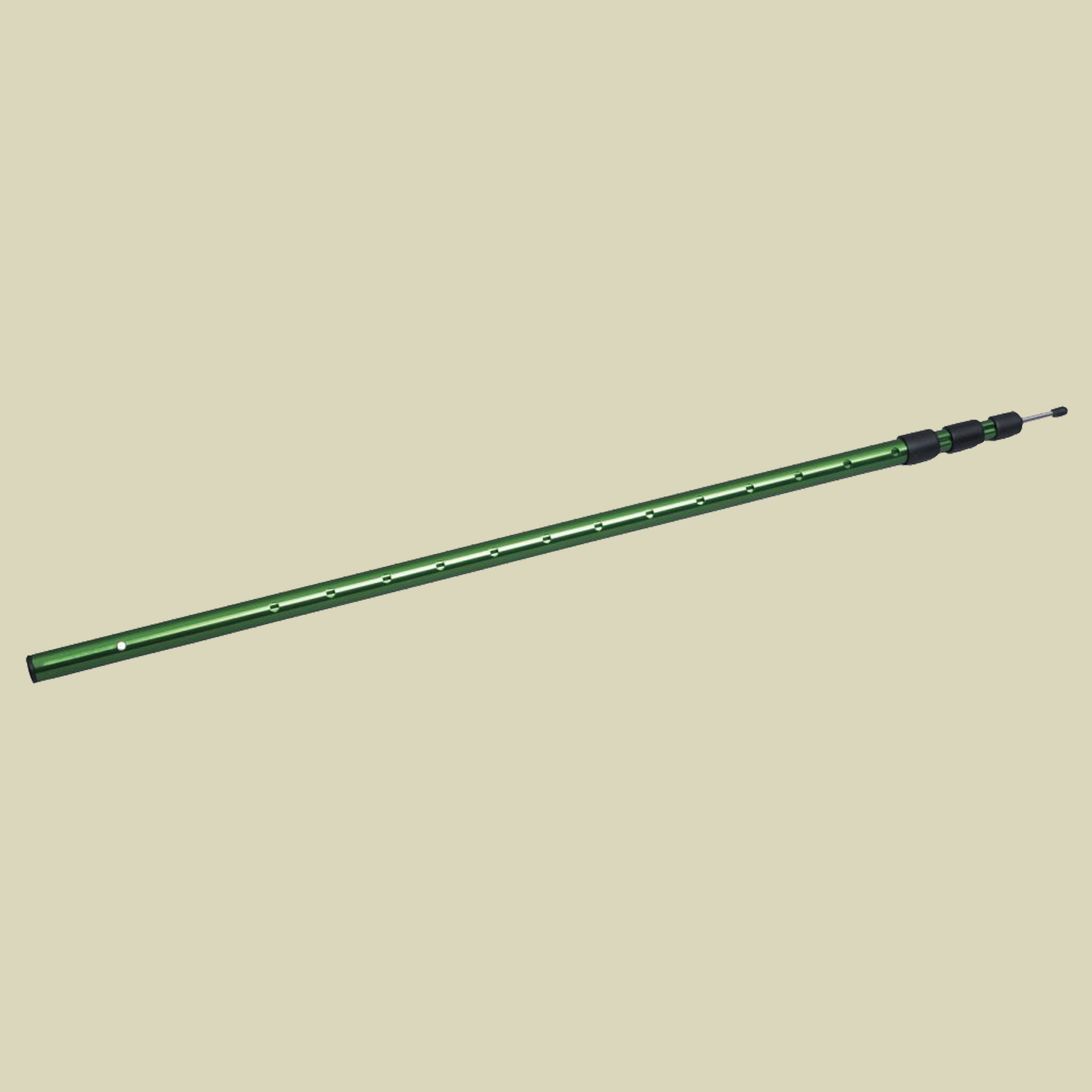 Tarpstange Teleskop 3-teilig flexible Länge 98 - 239 cm Farbe grün