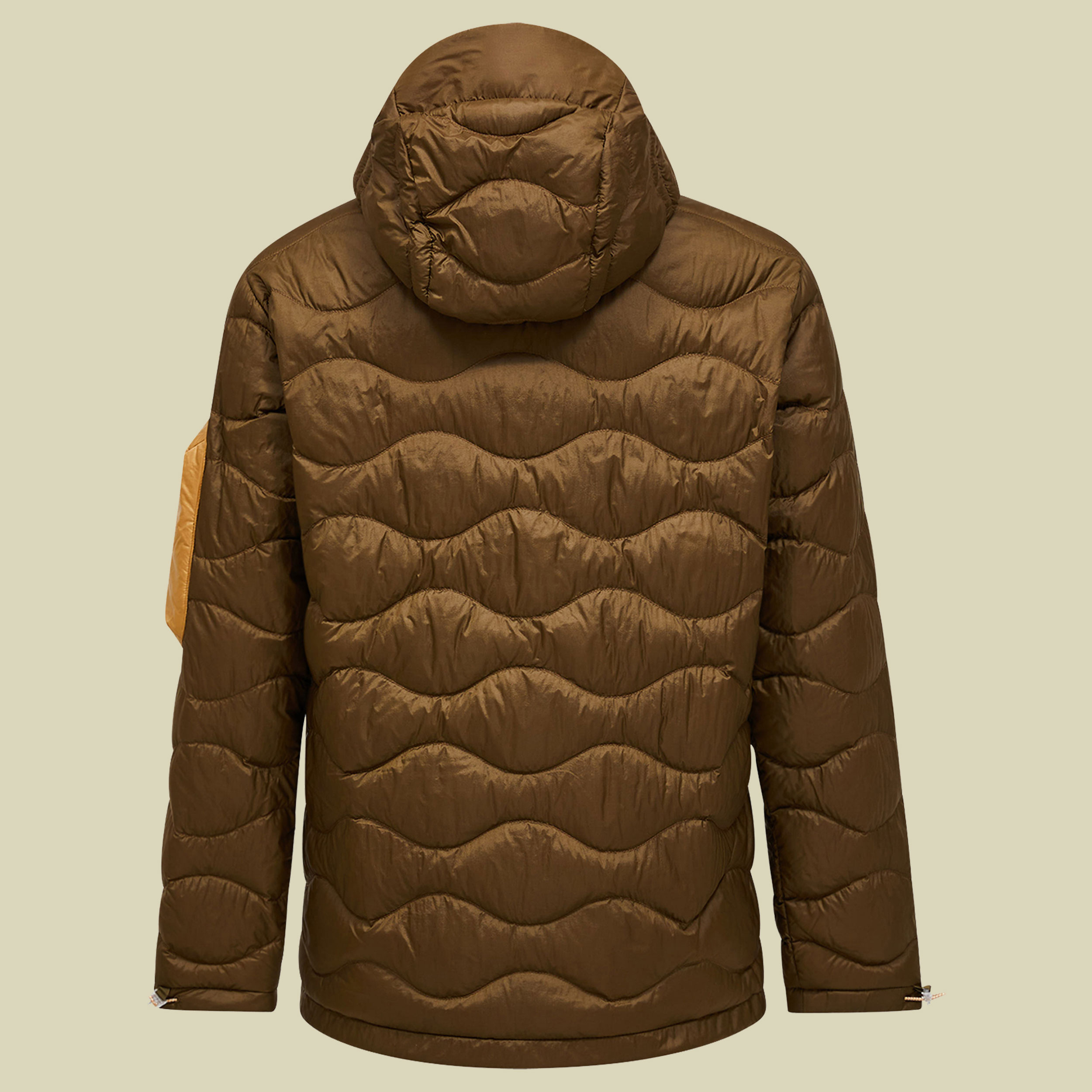 Helium Utility Down Hood Jacket Men S braun - meadow moss / sierra sand