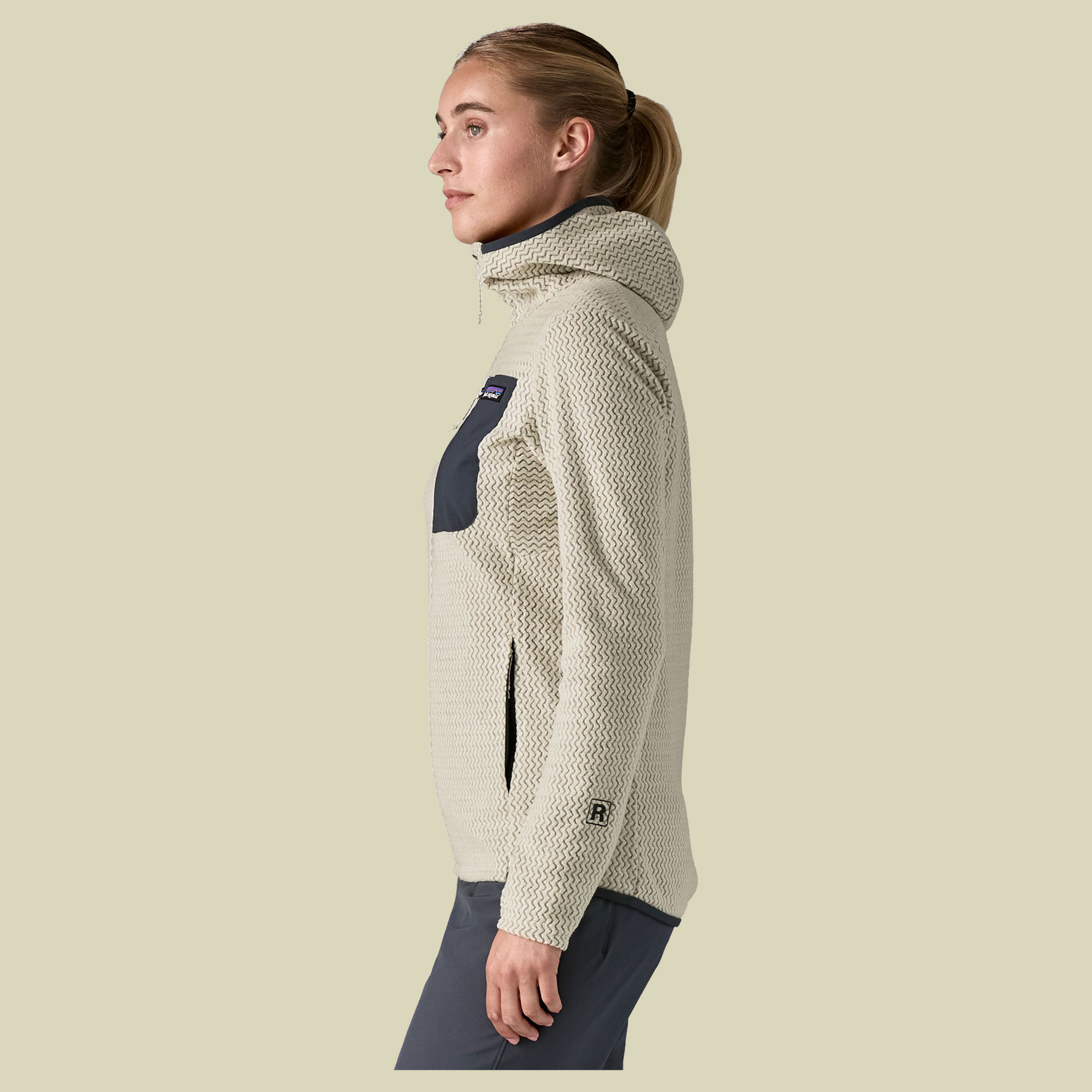 R1 Air Full-Zip Hoody Women weiß XL- wool white